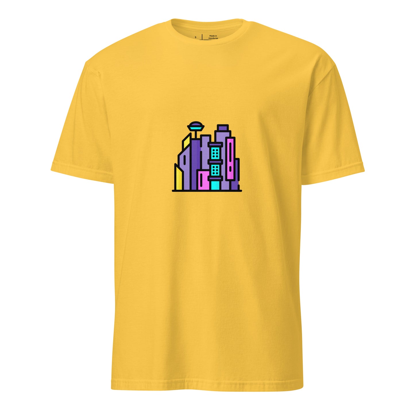 Cyber City - Neon City Dreams - Short-Sleeve Unisex T-Shirt - Graphic Tee - Daisy - Front