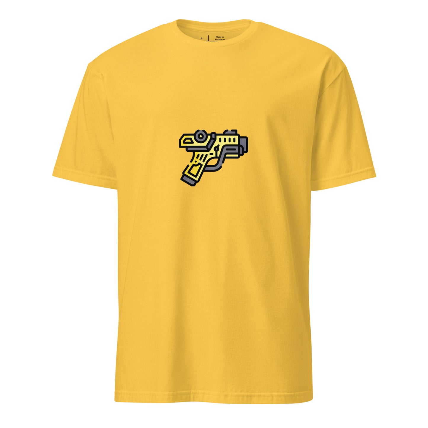 Cyber Gun - Sci-Fi Cartoon Design - Short-Sleeve Unisex T-Shirt - Graphic Tee - Daisy - Front