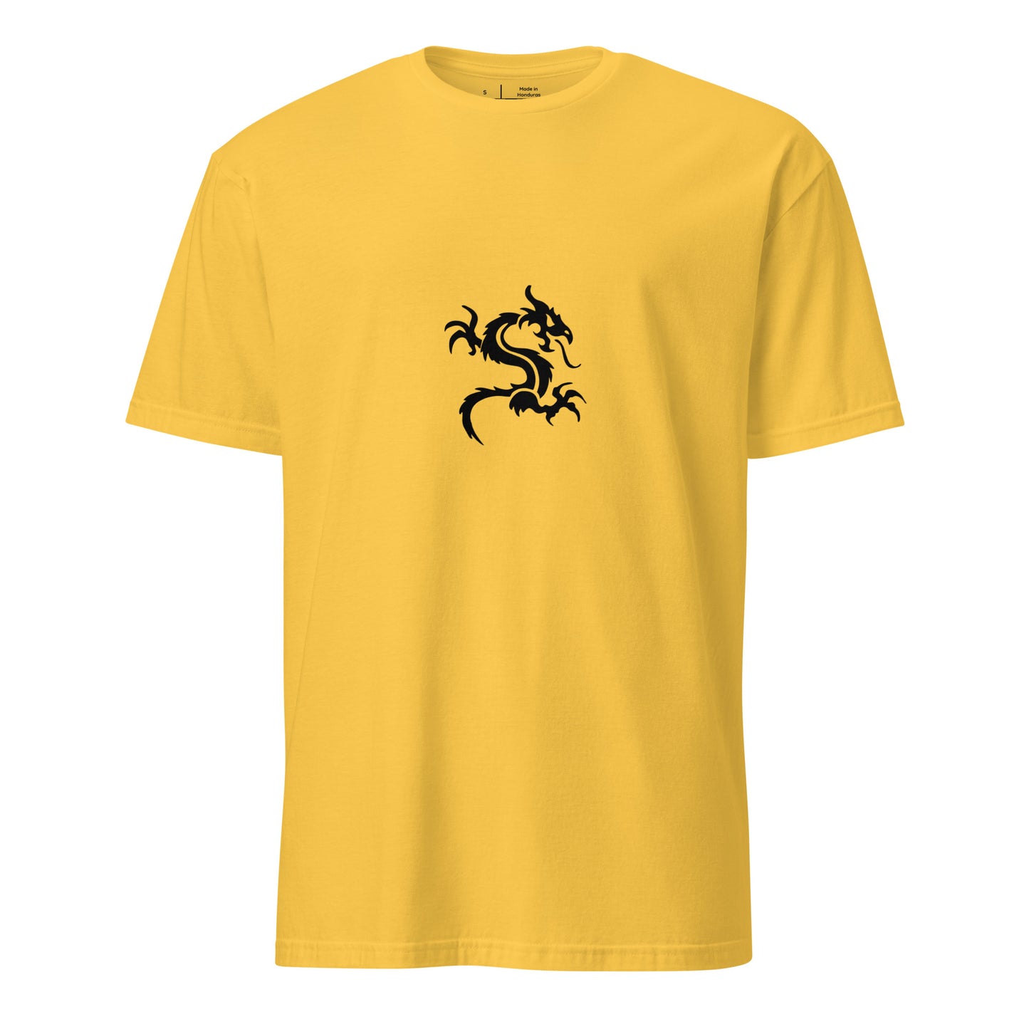 Dragon - Minimalist Tattoo Style - Short-Sleeve Unisex T-Shirt - Graphic Tee - Daisy - Front