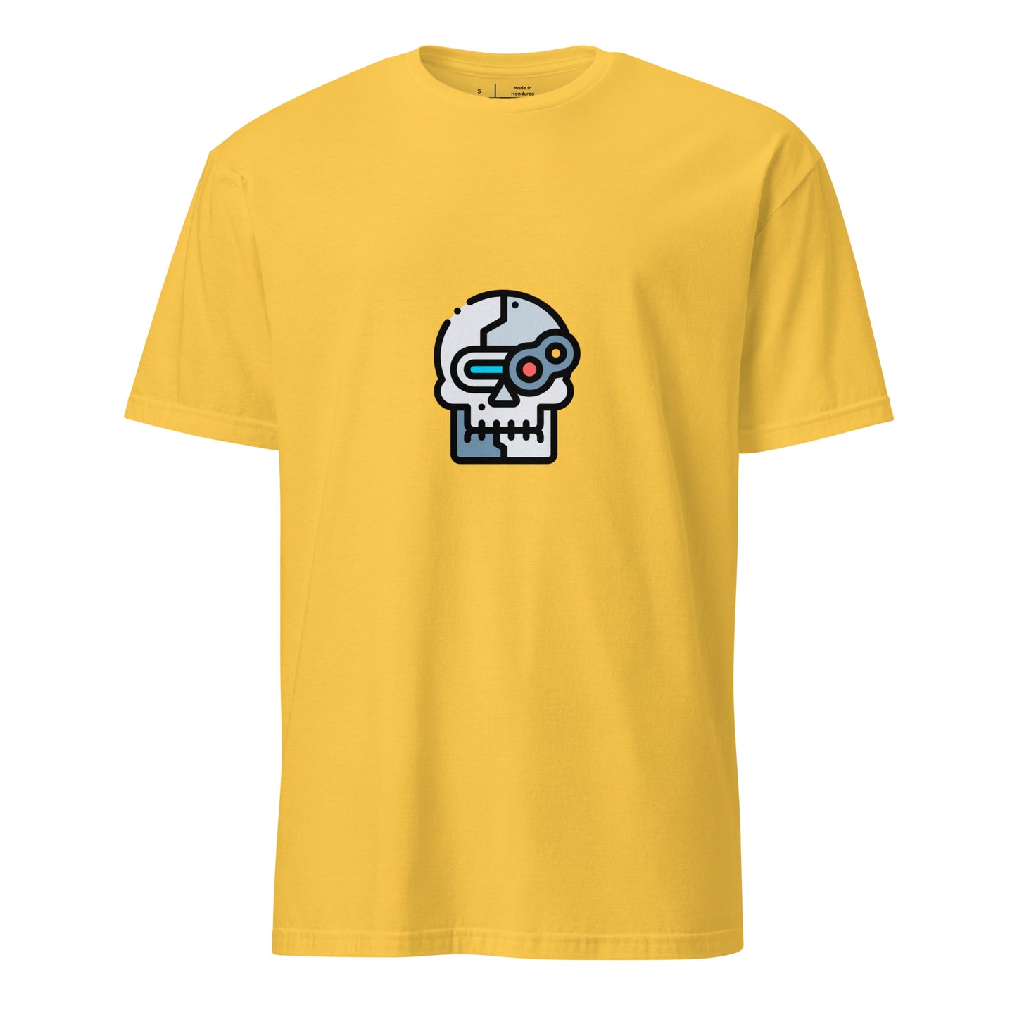 Cyber Robot - Futuristic Cyber Head - Short-Sleeve Unisex T-Shirt - Graphic Tee - Daisy - Front