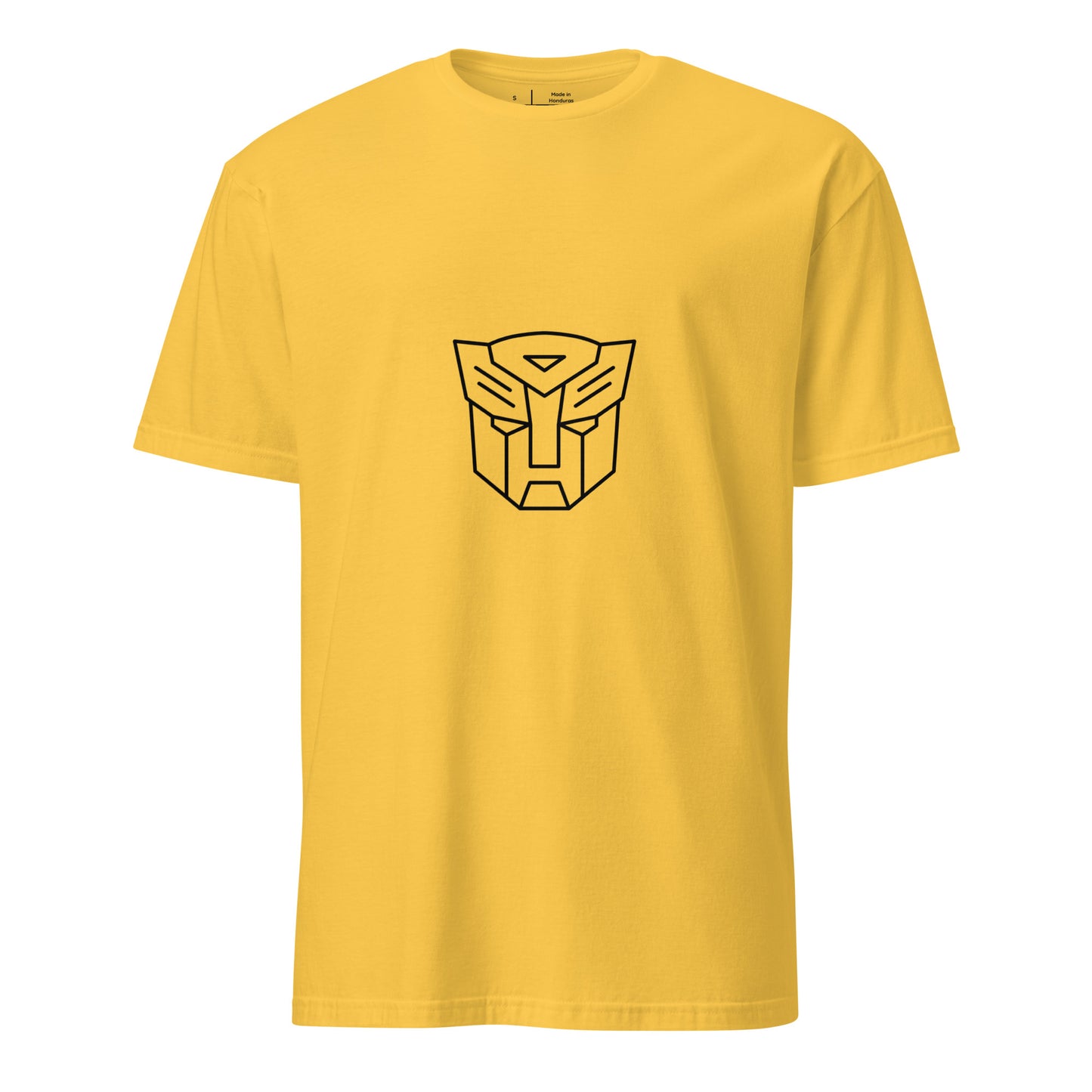 Tranzforma 2 - Minimalist Heroic Mech Icon - Short-Sleeve Unisex T-Shirt - Graphic Tee - Daisy - Front 