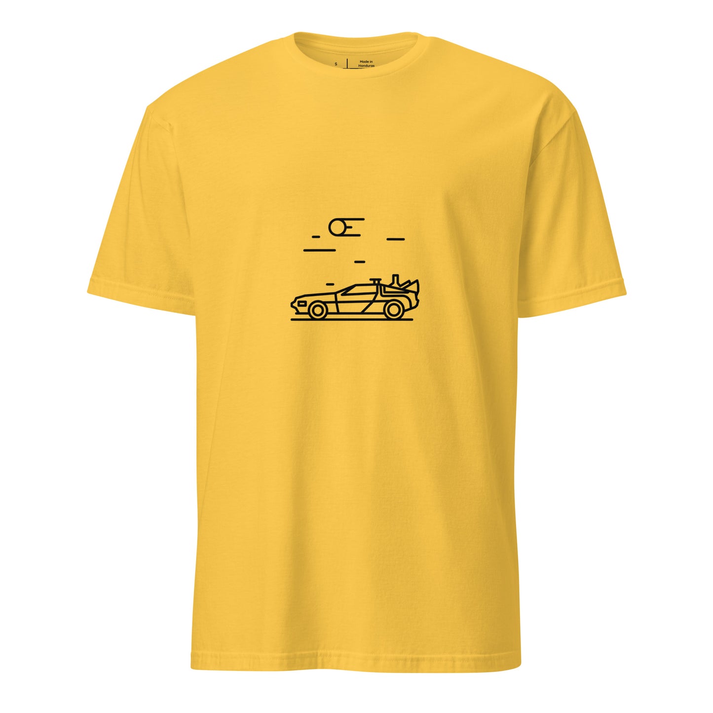 "88 MPH" – Retro Time Machine Car - Short-Sleeve Unisex T-Shirt - Graphic Tee - Daisy - Front