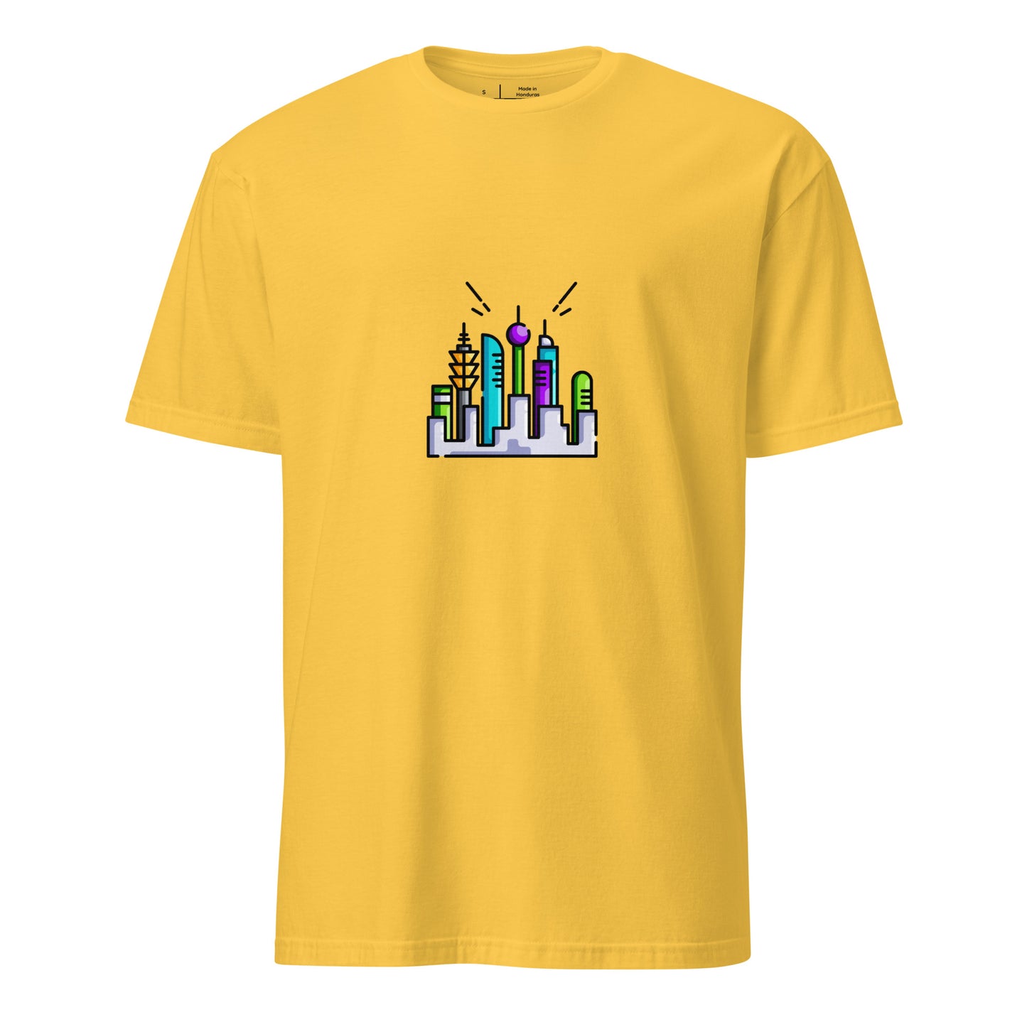 Cyber City 2 - Signal From The Skyline - Short-Sleeve Unisex T-Shirt - Graphic Tee - Daisy - Front