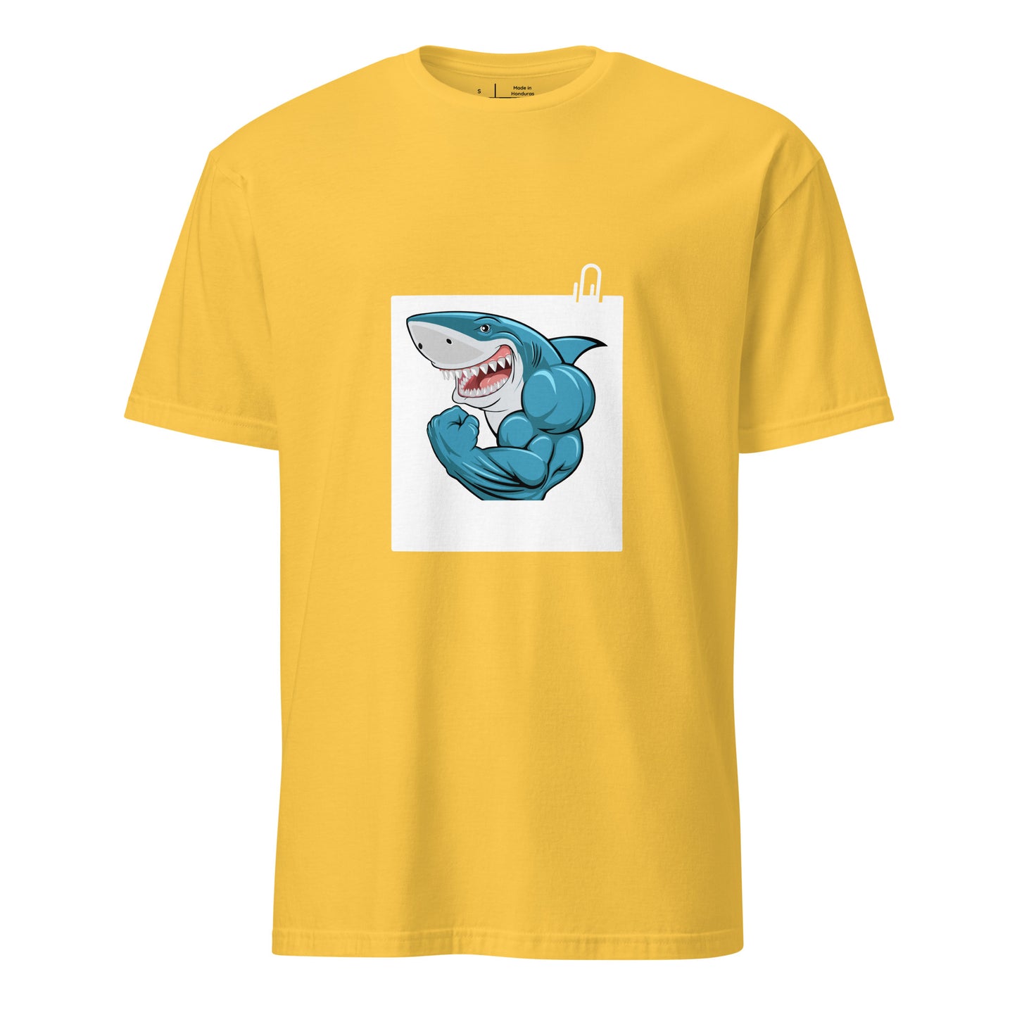 Muscle Shark - Flexin Underwater - Short-Sleeve Unisex T-Shirt - Graphic Tee - Daisy - Front