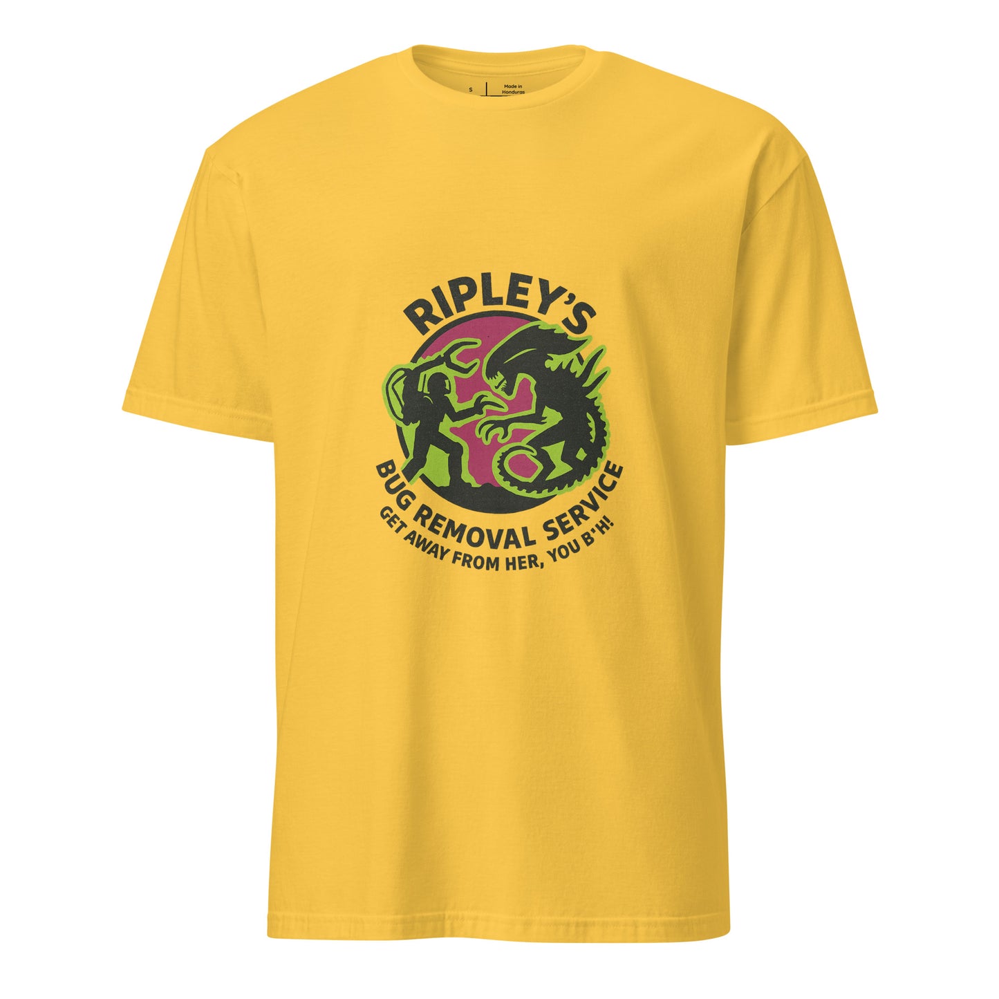 Ripley’s Bug Removal Service – Sci-Fi Parody - Short-Sleeve Unisex T-Shirt - Graphic Tee - Daisy - Front