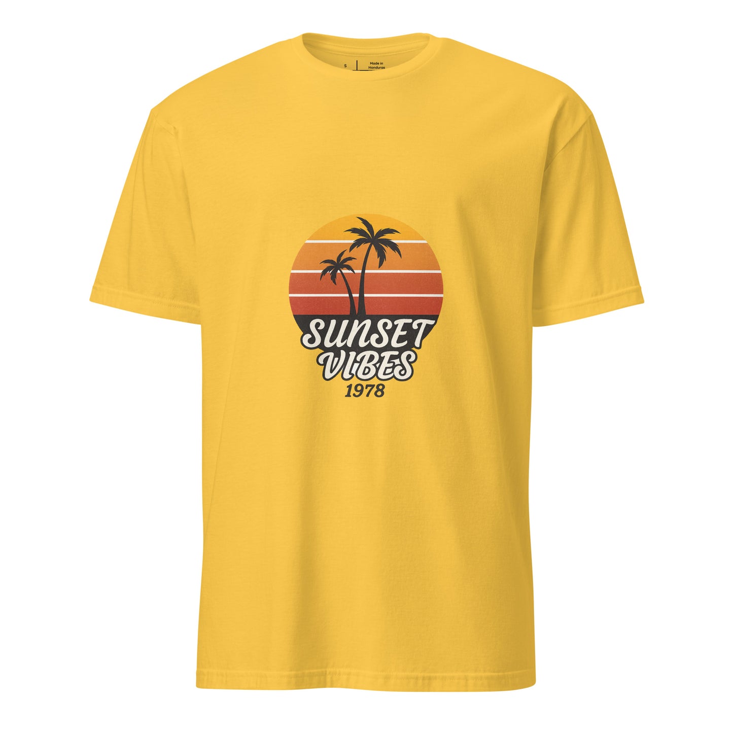 Sunset Vibes – 1978 Retro - Short-Sleeve Unisex T-Shirt - Graphic Tee - Daisy - Front