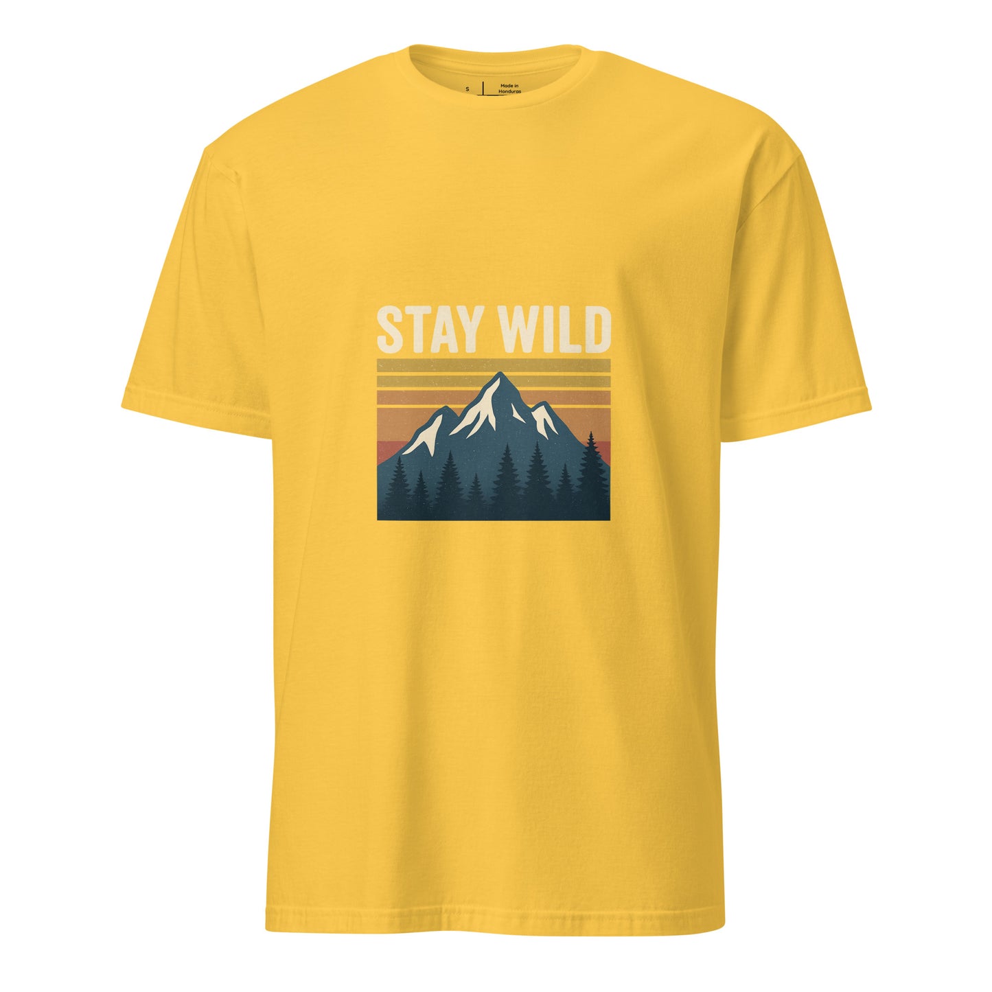 Stay Wild – Embrace The Adventure - Short-Sleeve Unisex T-Shirt - Graphic Tee - Daisy - Front
