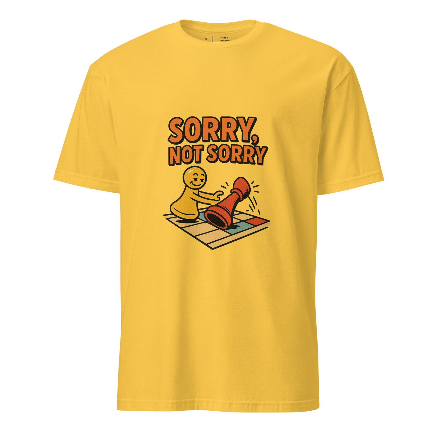 Sorry Not Sorry – Bold Attitude - Short-Sleeve Unisex T-Shirt - Graphic Tee - Daisy - Front