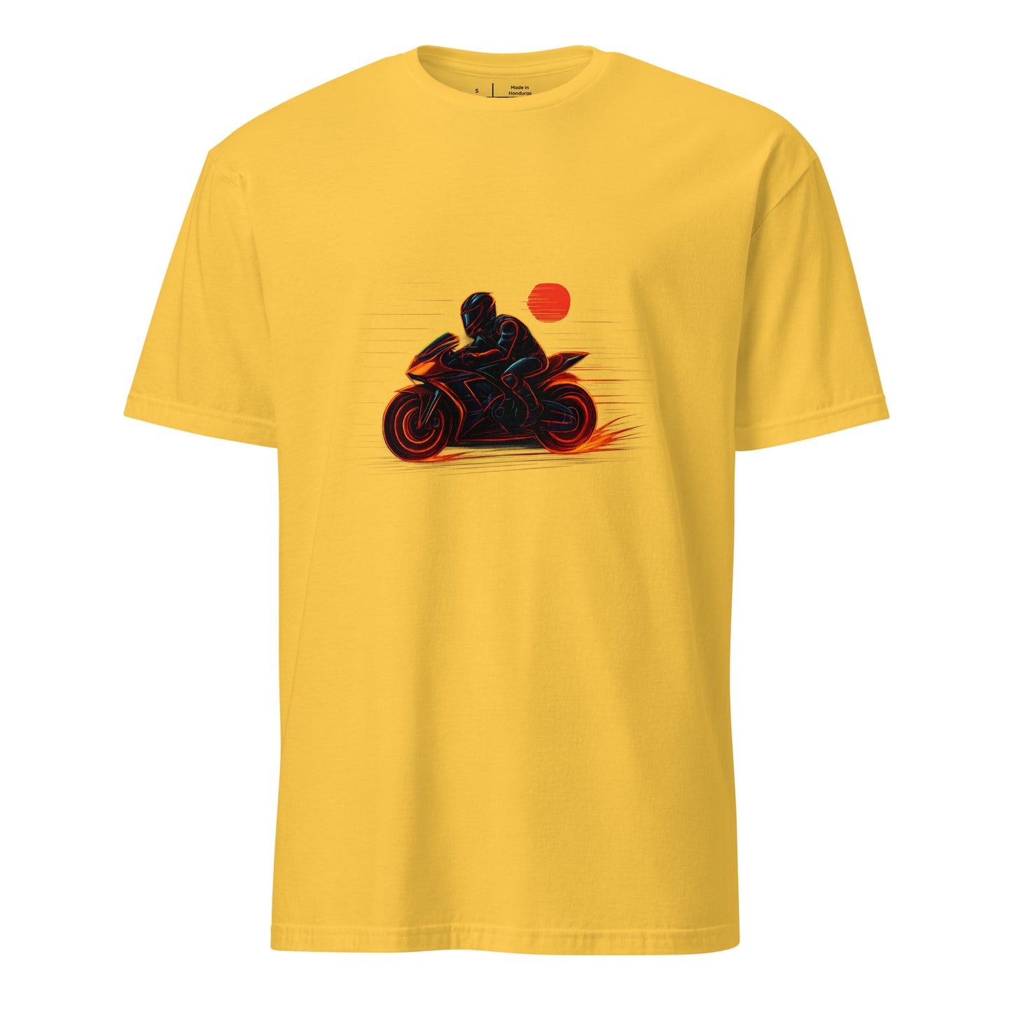 Neon Rider – Blaze Through the Digital Highway - Short-Sleeve Unisex T-Shirt - Graphic Tee - Daisy - Front