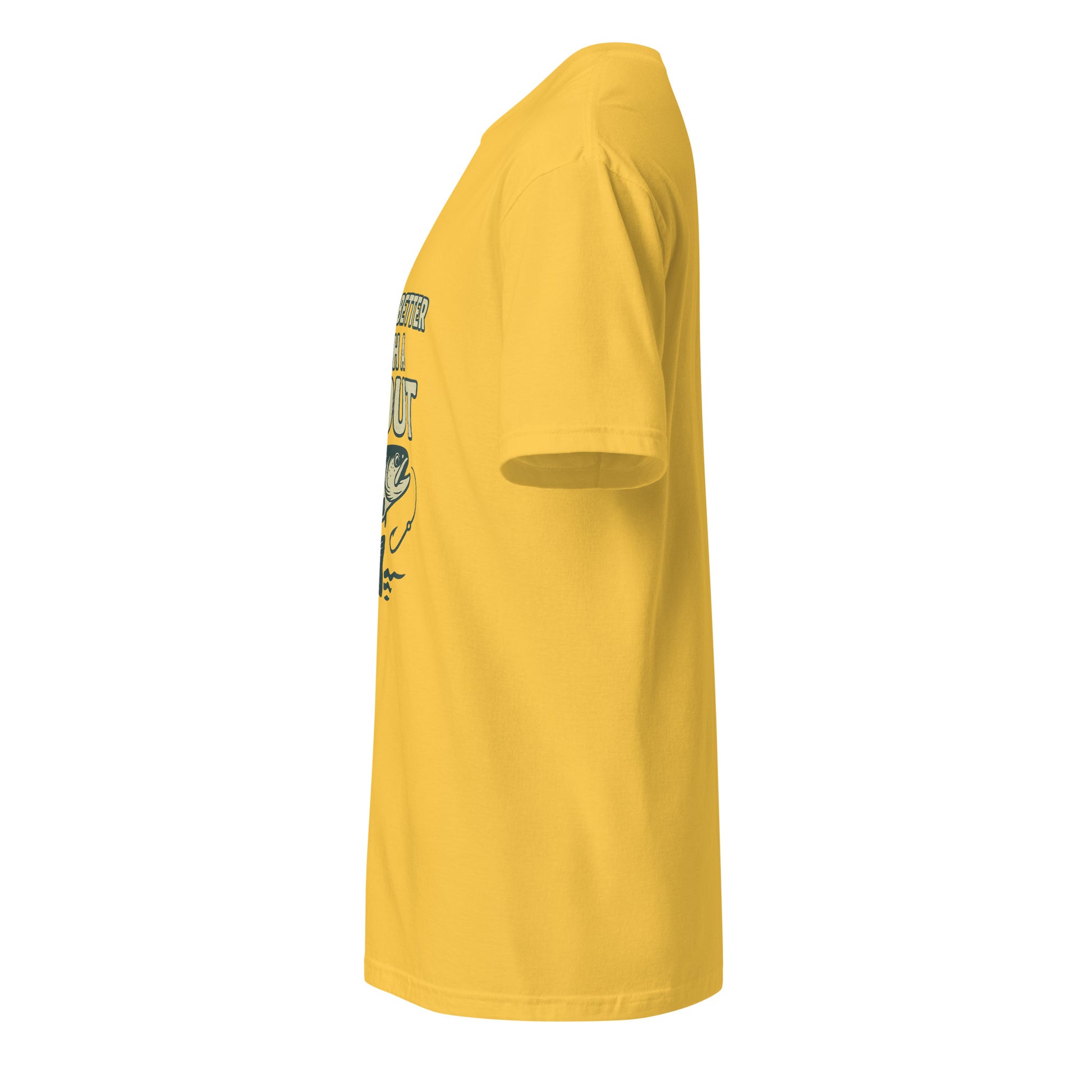 Life Is Better - Fishing Lover's - Short-Sleeve Unisex T-Shirt - Graphic Tee - Daisy - Left side
