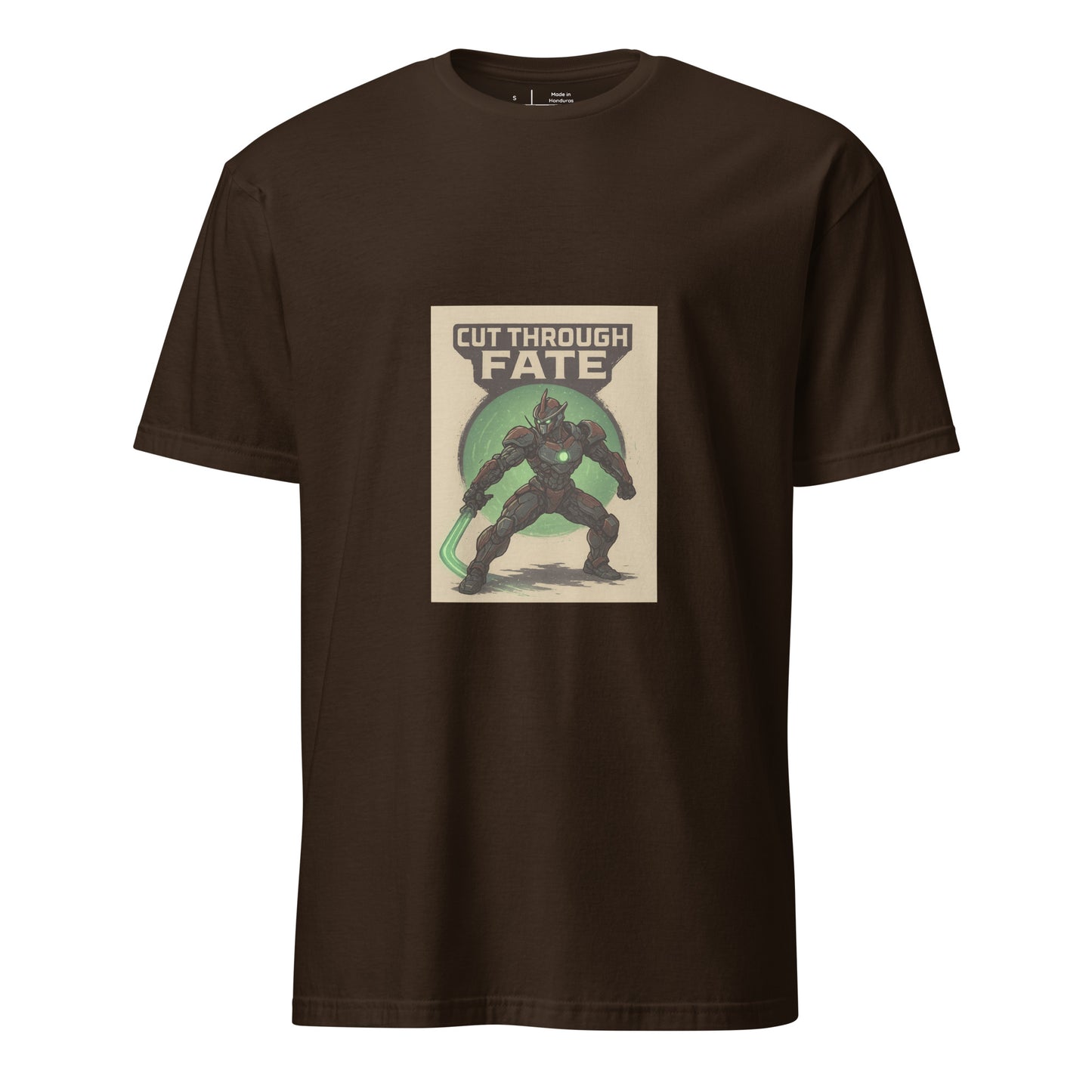 BioShock Ronin - Boosted Warrior - Short-Sleeve Unisex T-Shirt - Graphic Tee - Dark Chocolate - Front