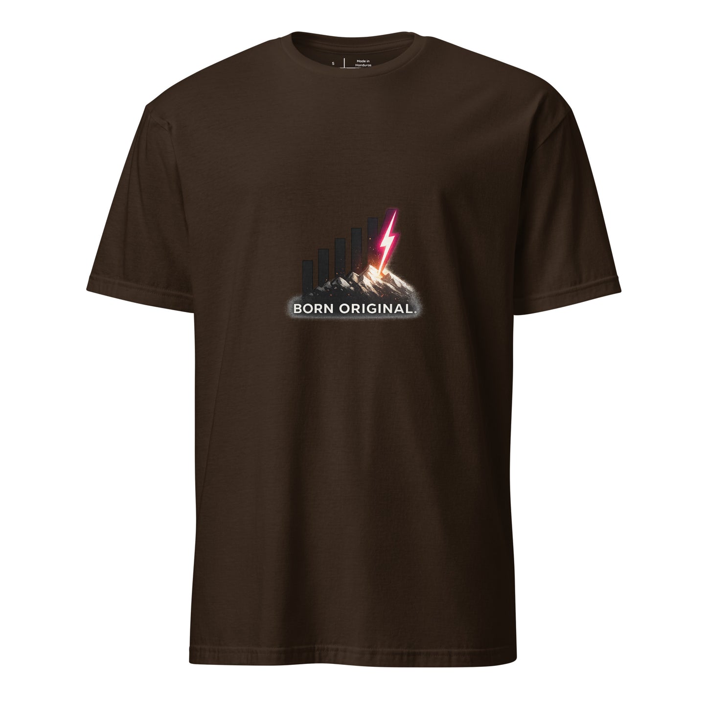 Born Original – Individuality - Short-Sleeve Unisex T-Shirt - Graphic Tee - Dark Chocolate - Front