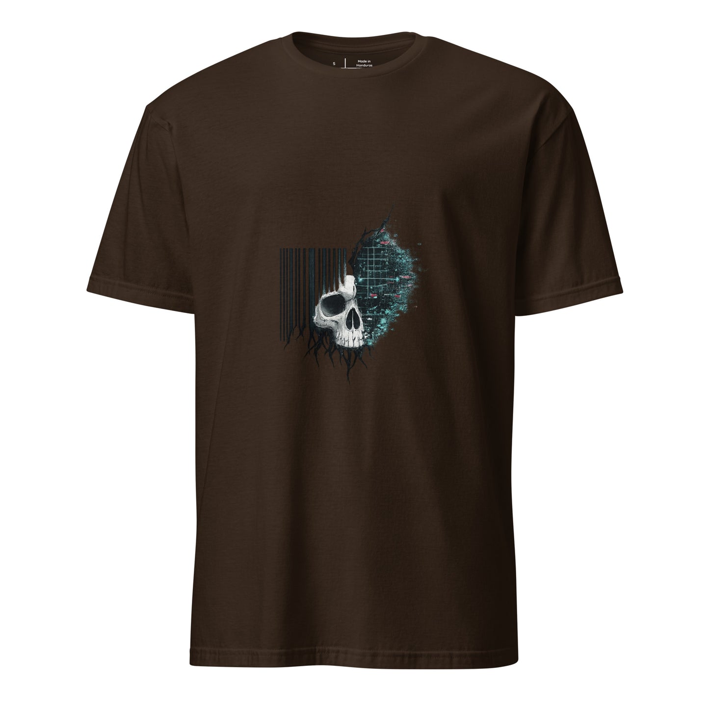 Unprogrammable – Individuality - Short-Sleeve Unisex T-Shirt - Graphic Tee - Dark Chocolate - Front