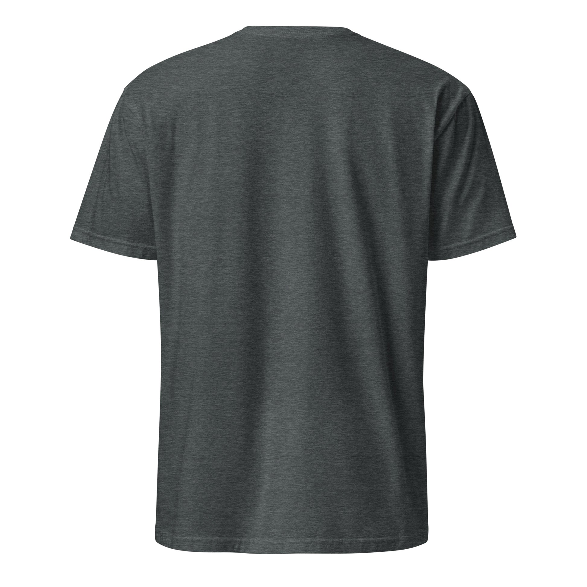 Winged Skull - Winged Voltage - Short-Sleeve Unisex T-Shirt - Graphic Tee - Dark Heather - Back