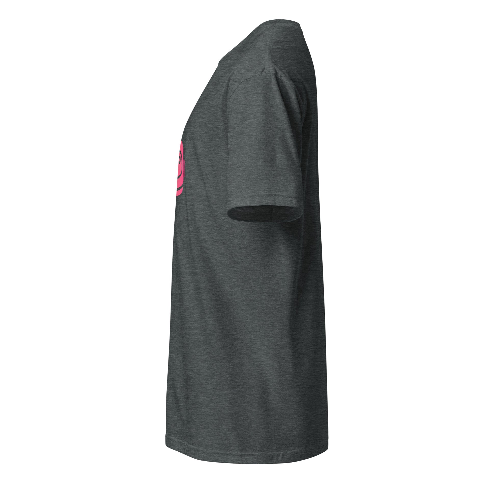 Space Helmet - Retro Explorer Edition - Short-Sleeve Unisex T-Shirt - Graphic Tee - Dark Heather - Left side