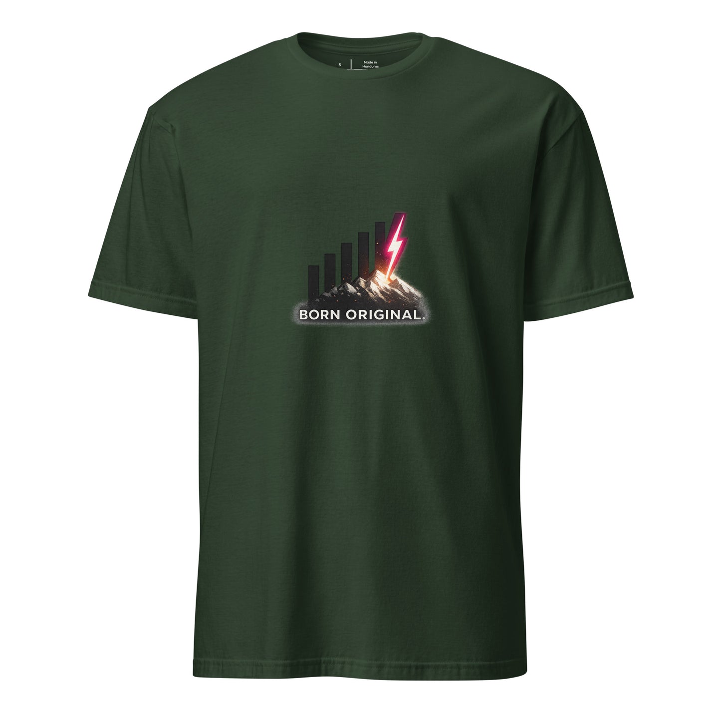 Born Original – Individuality - Short-Sleeve Unisex T-Shirt - Graphic Tee - Forest Green - Front
