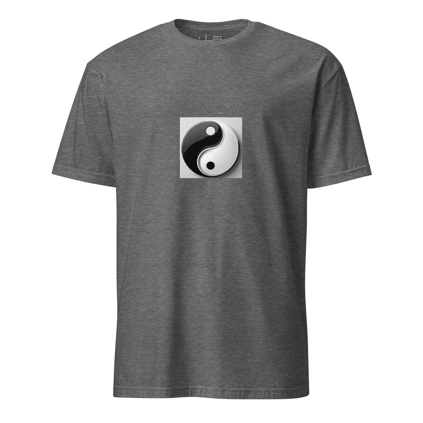 Yinyang - Iconic Taoist Symbol - Short-Sleeve Unisex T-Shirt - Graphic Tee - Graphite Heather - Front