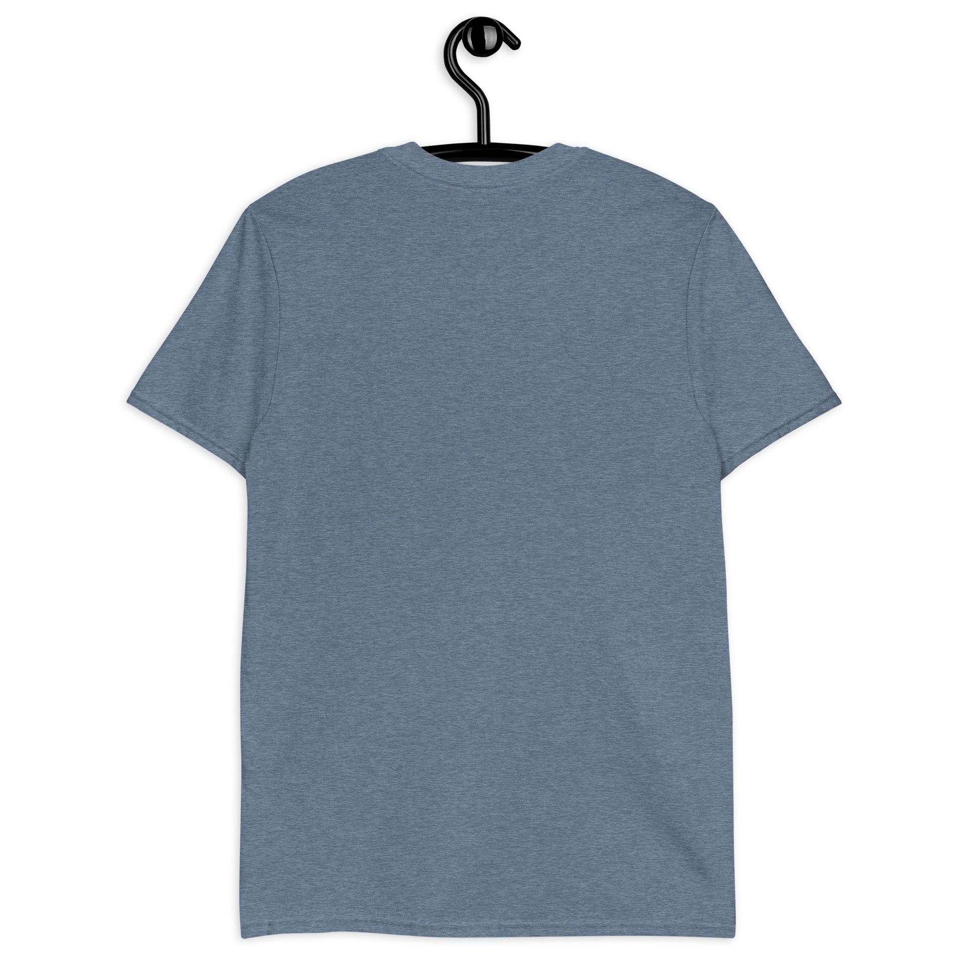 Digital Destroyer - Skeleton Bandwidth Battle - Short-Sleeve Unisex T-Shirt - Graphic Tee - Heather Indigo - Back