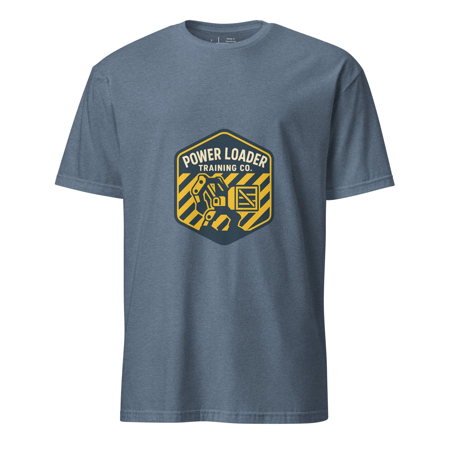Power Loading.co - Sci-fi Nostalgia - Short-Sleeve Unisex T-Shirt - Graphic Tee - Heather Indigo - Front