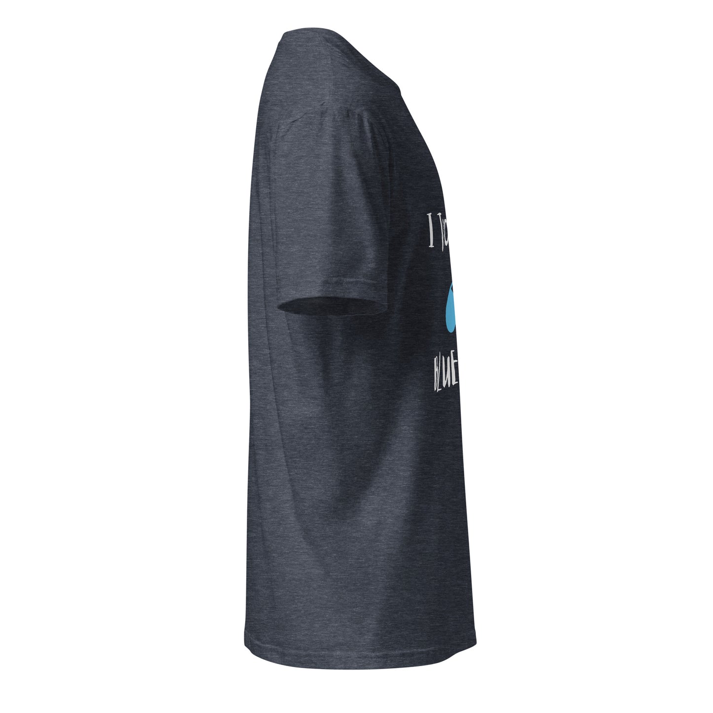 The Blue Pill - Sci-Fi Tribute - Short-Sleeve Unisex T-Shirt - Graphic Tee - Heather Navy - Right side