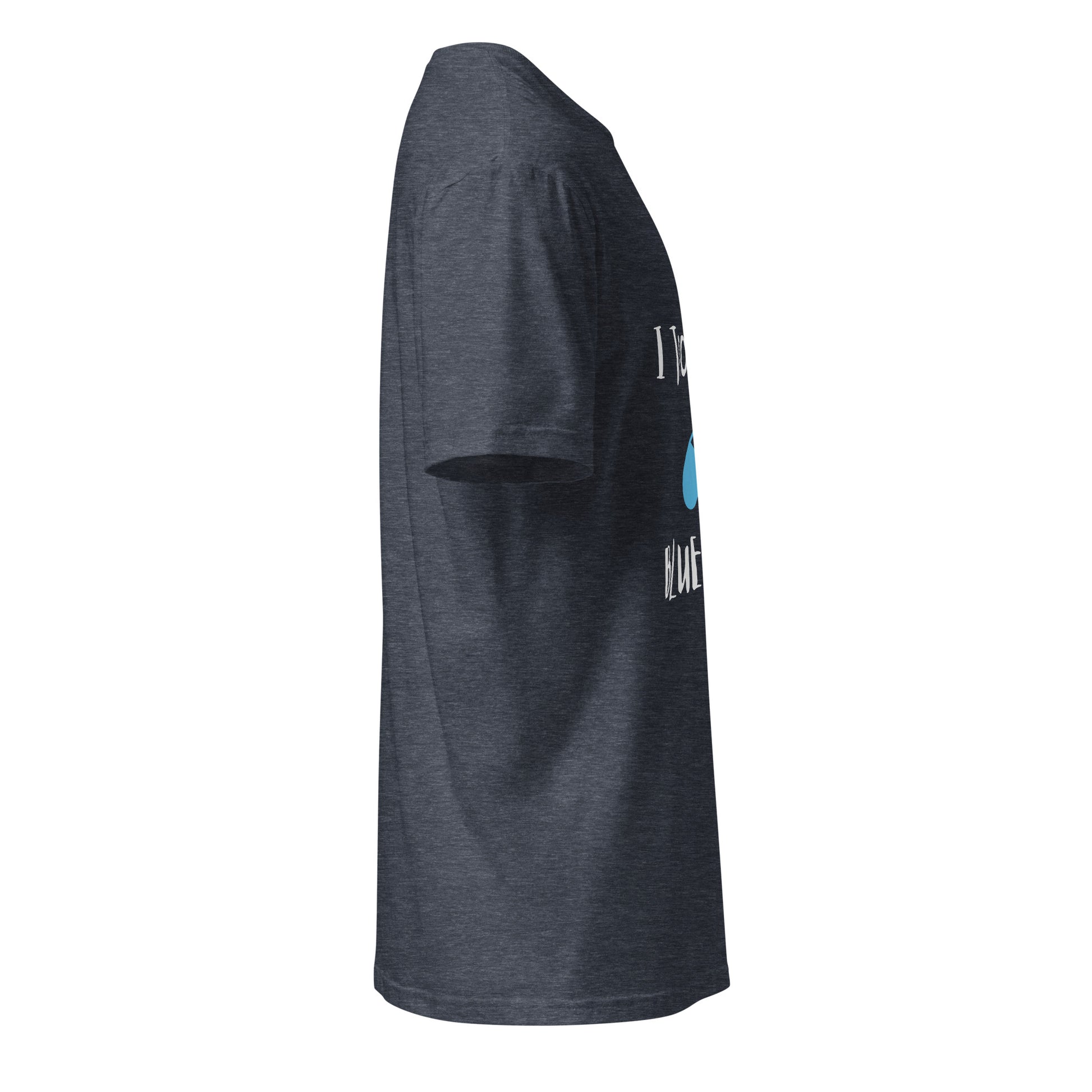 The Blue Pill - Sci-Fi Tribute - Short-Sleeve Unisex T-Shirt - Graphic Tee - Heather Navy - Right side