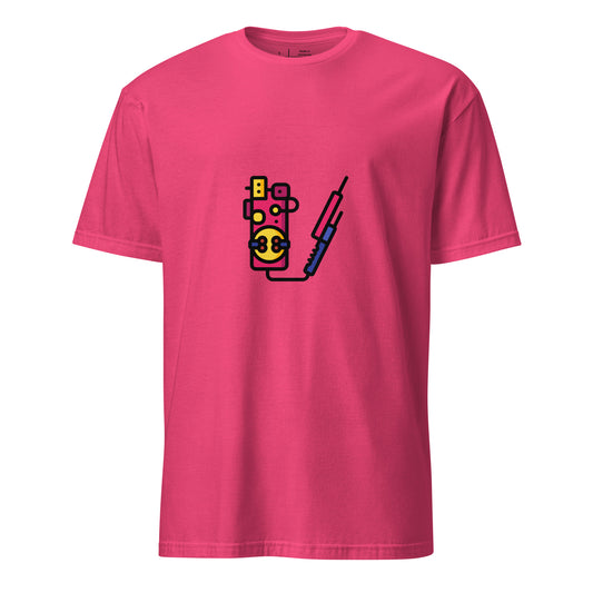 Proton Unit 2 - Futuristic Sci-Fi Gadget - Short-Sleeve Unisex T-Shirt - Graphic Tee - Heliconia - Front