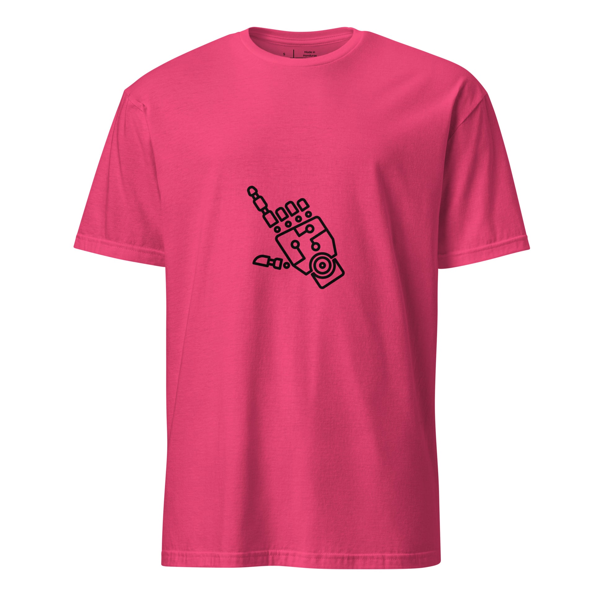 The Hand Of Bot - Digital Gesture - Short-Sleeve Unisex T-Shirt - Graphic Tee - Heliconia - Front