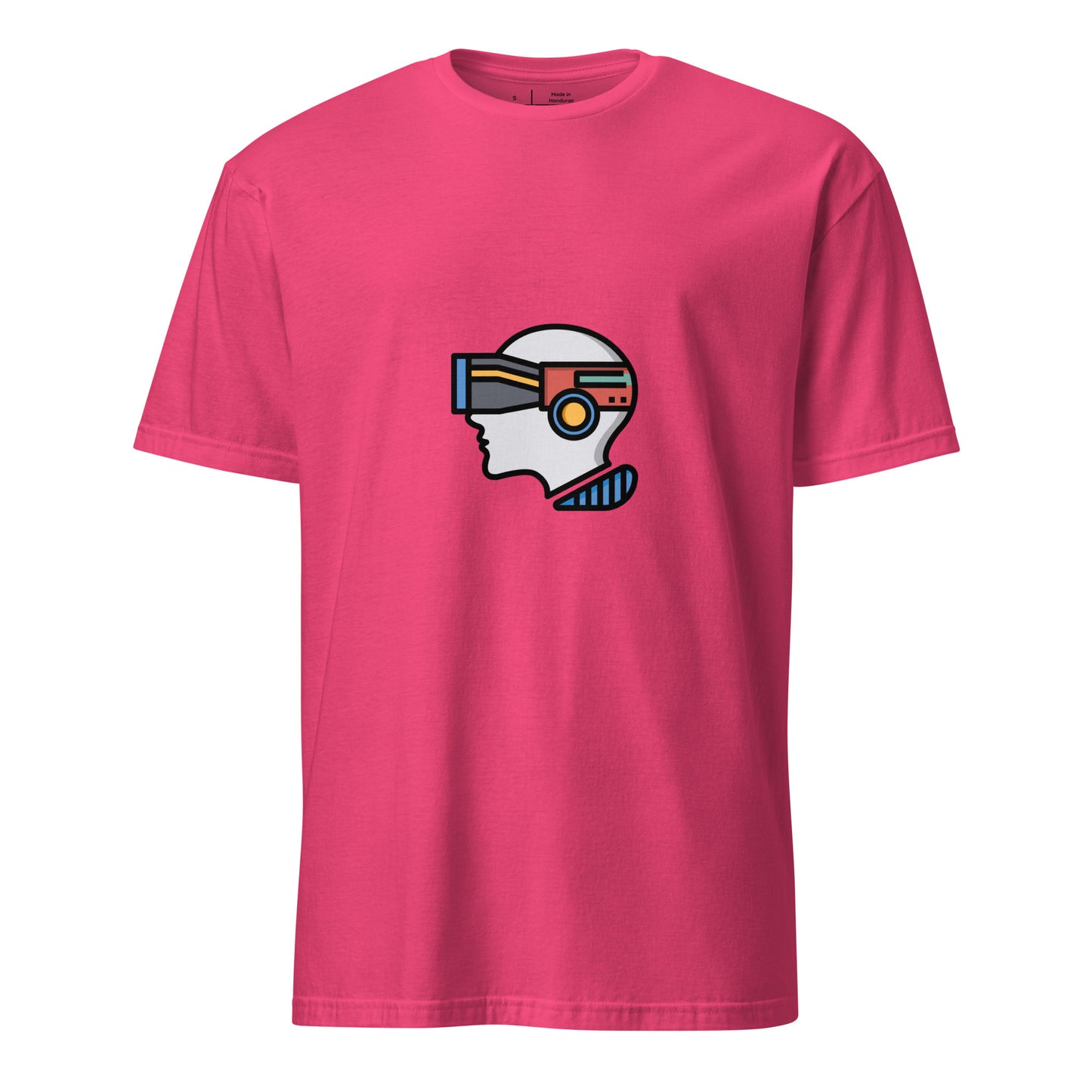 Virtual - Plug Into Another World - Short-Sleeve Unisex T-Shirt - Graphic Tee - Heliconia - Front