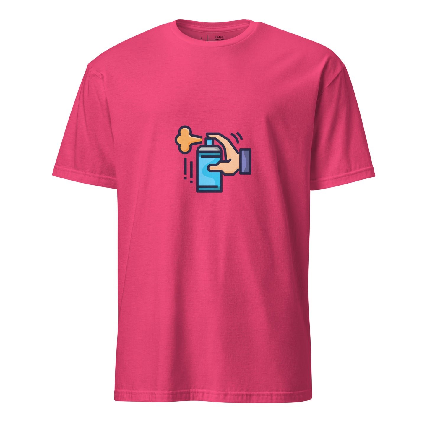Tag Can - Graffiti Hand Style Tribute - Short-Sleeve Unisex T-Shirt - Graphic Tee - Heliconia - Front