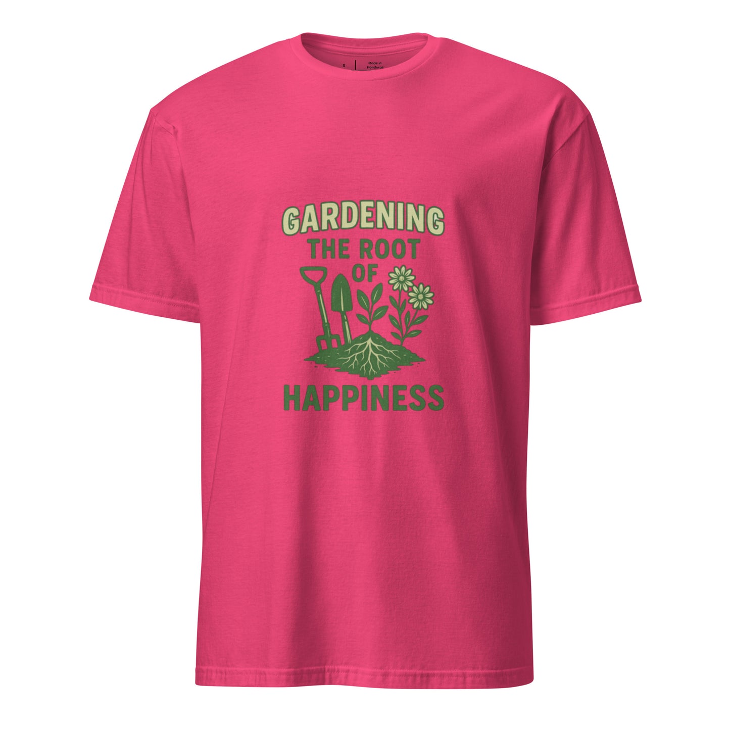 Root Of Happiness - Nature Lover’s - Short-Sleeve Unisex T-Shirt - Graphic Tee - Heliconia - Front