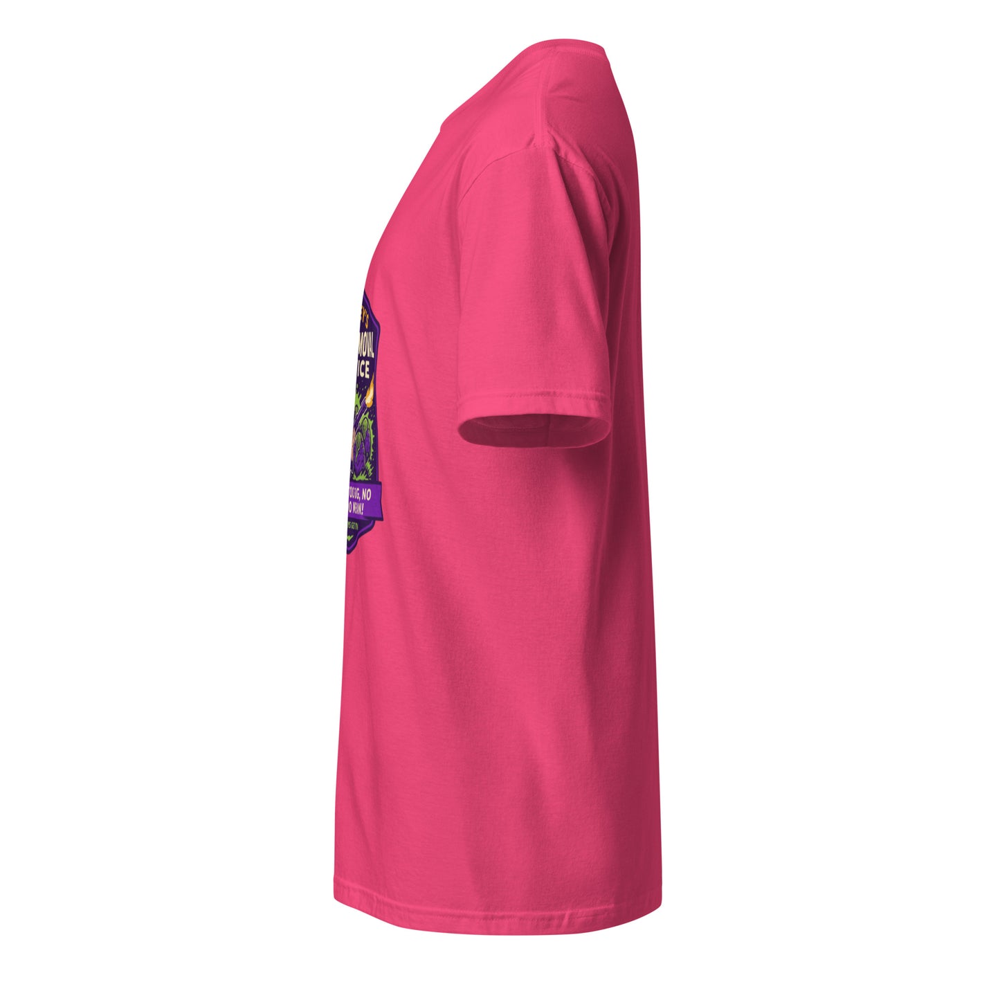 Ripley’s Bug Removal Service – Xenomorph Exterminator - Short-Sleeve Unisex T-Shirt - Graphic Tee - Heliconia - Left side