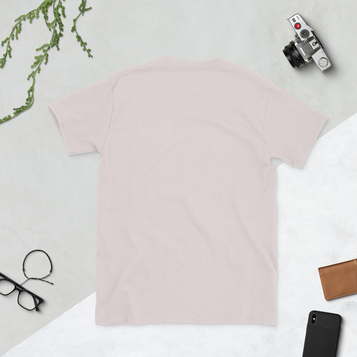 Neon Rebellion Totem - Short-Sleeve Unisex T-Shirt - Graphic Tee - Ice Grey - Back