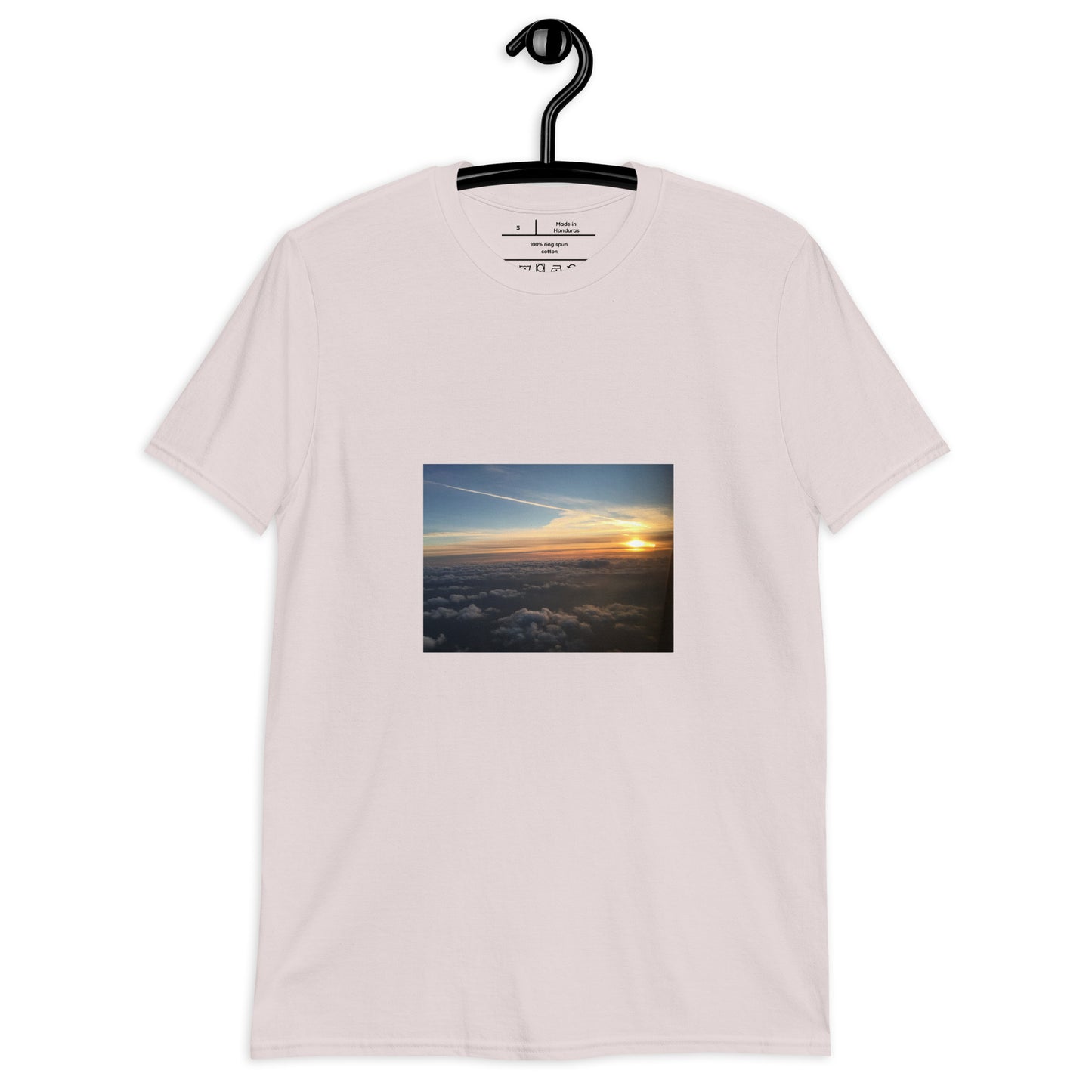 Sunrise - Above The Clouds - Short-Sleeve Unisex T-Shirt - Graphic Tee - Ice Grey - Front