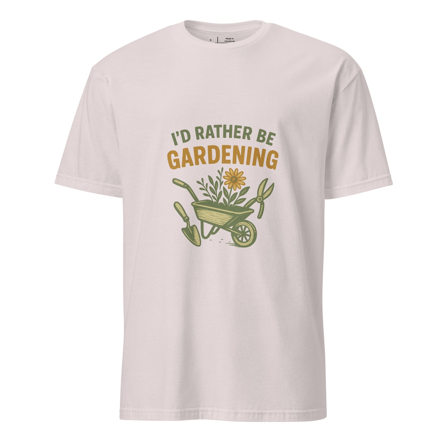 Rather Be Gardening - Plant Enthusiasts - Short-Sleeve Unisex T-Shirt - Graphic Tee - Ice Grey - Front