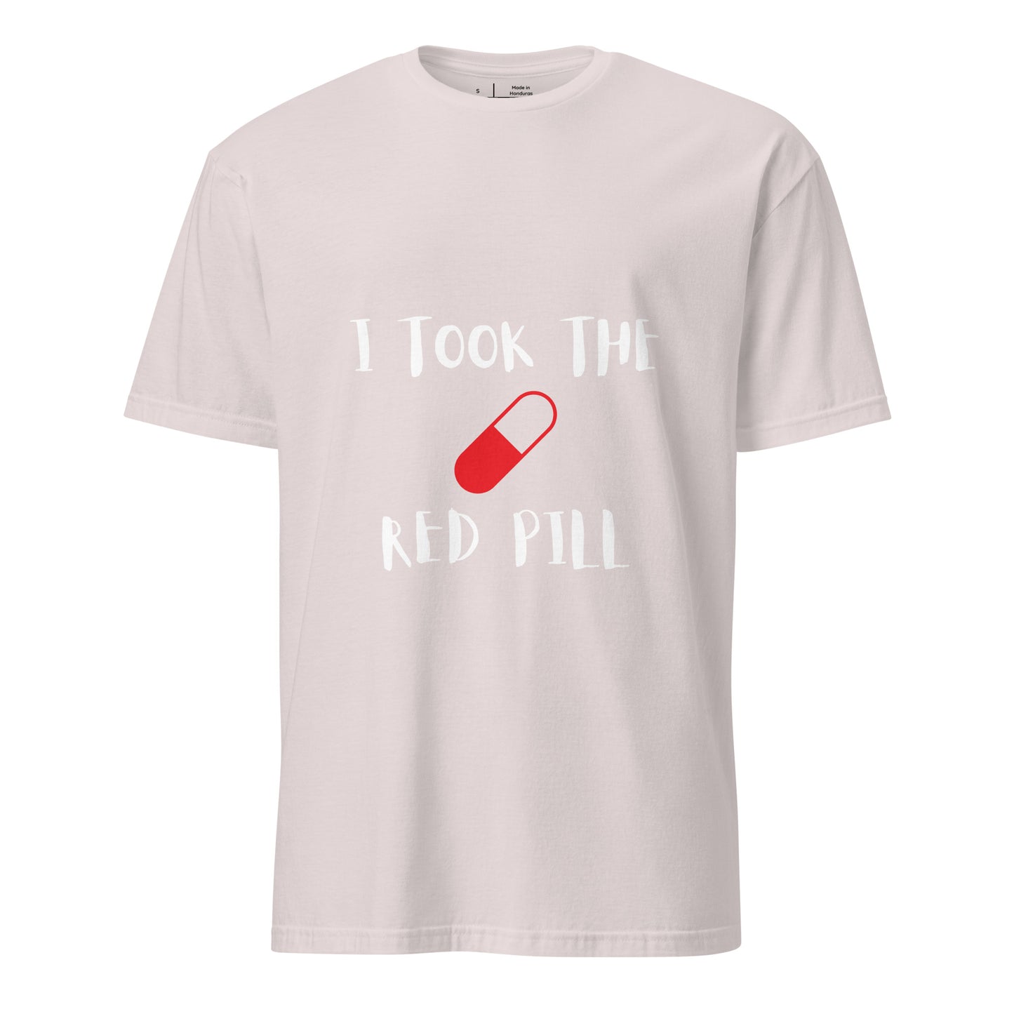 The Red Pill - Sci-Fi Tribute - Short-Sleeve Unisex T-Shirt - Graphic Tee - Ice Grey - Front