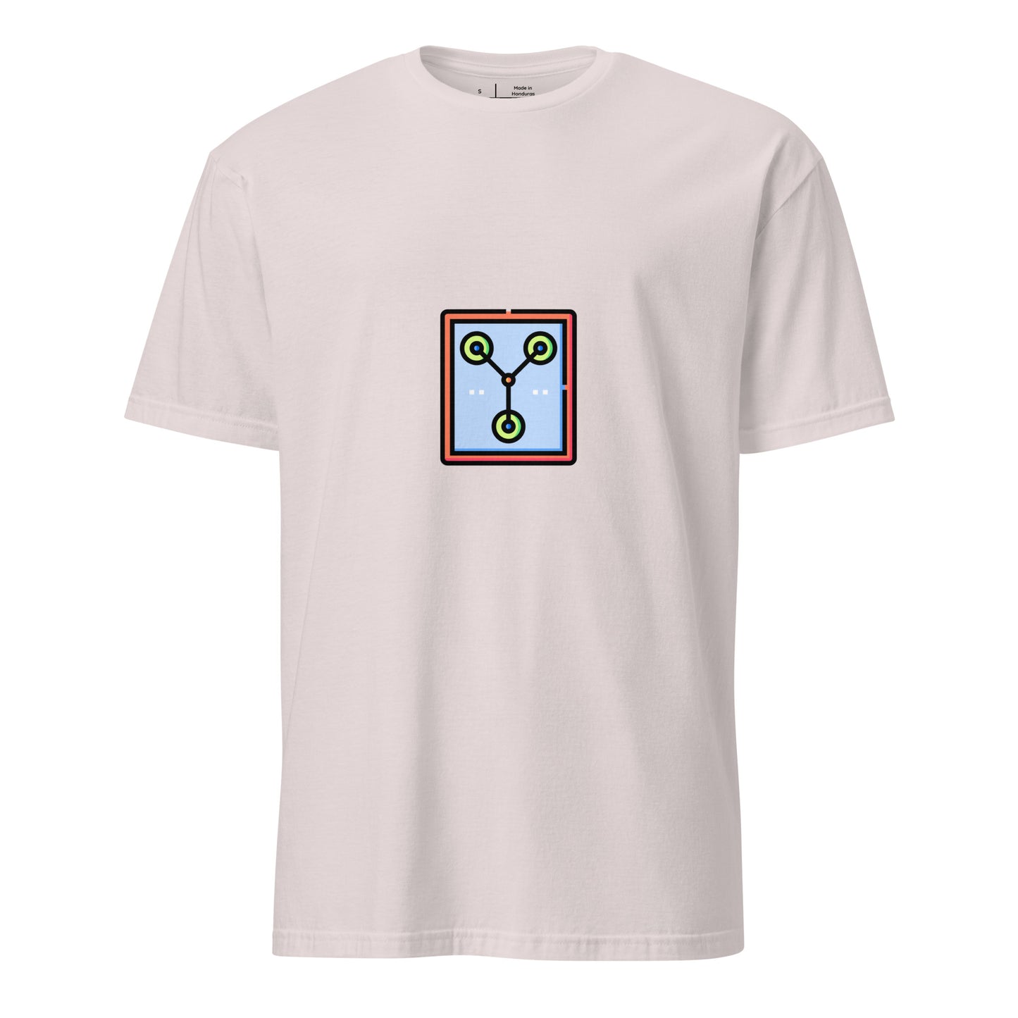 Flux - Great Scott! - Short-Sleeve Unisex T-Shirt - Graphic Tee - Ice Grey - Front