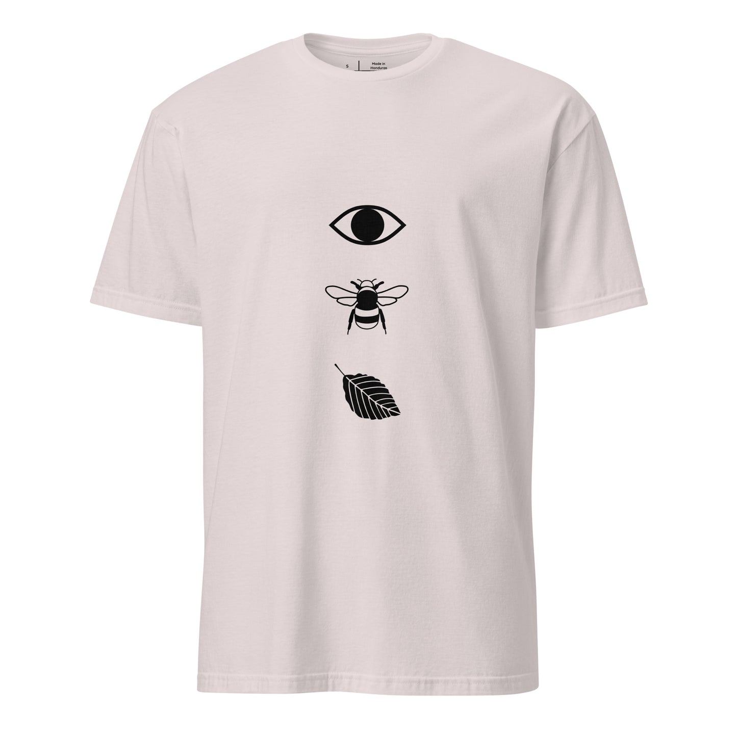 Eye - Bee - Leaf - Urban Collage - Short-Sleeve Unisex T-Shirt - Graphic Tee - Ice Grey - Front