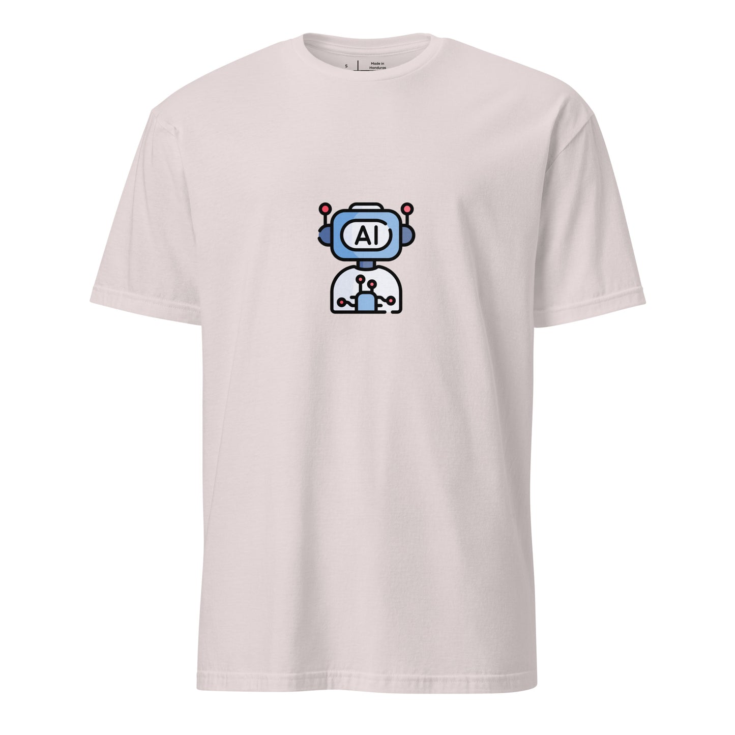 A.I - Retro AI Bot - Short-Sleeve Unisex T-Shirt - Graphic Tee - Ice Grey - Front
