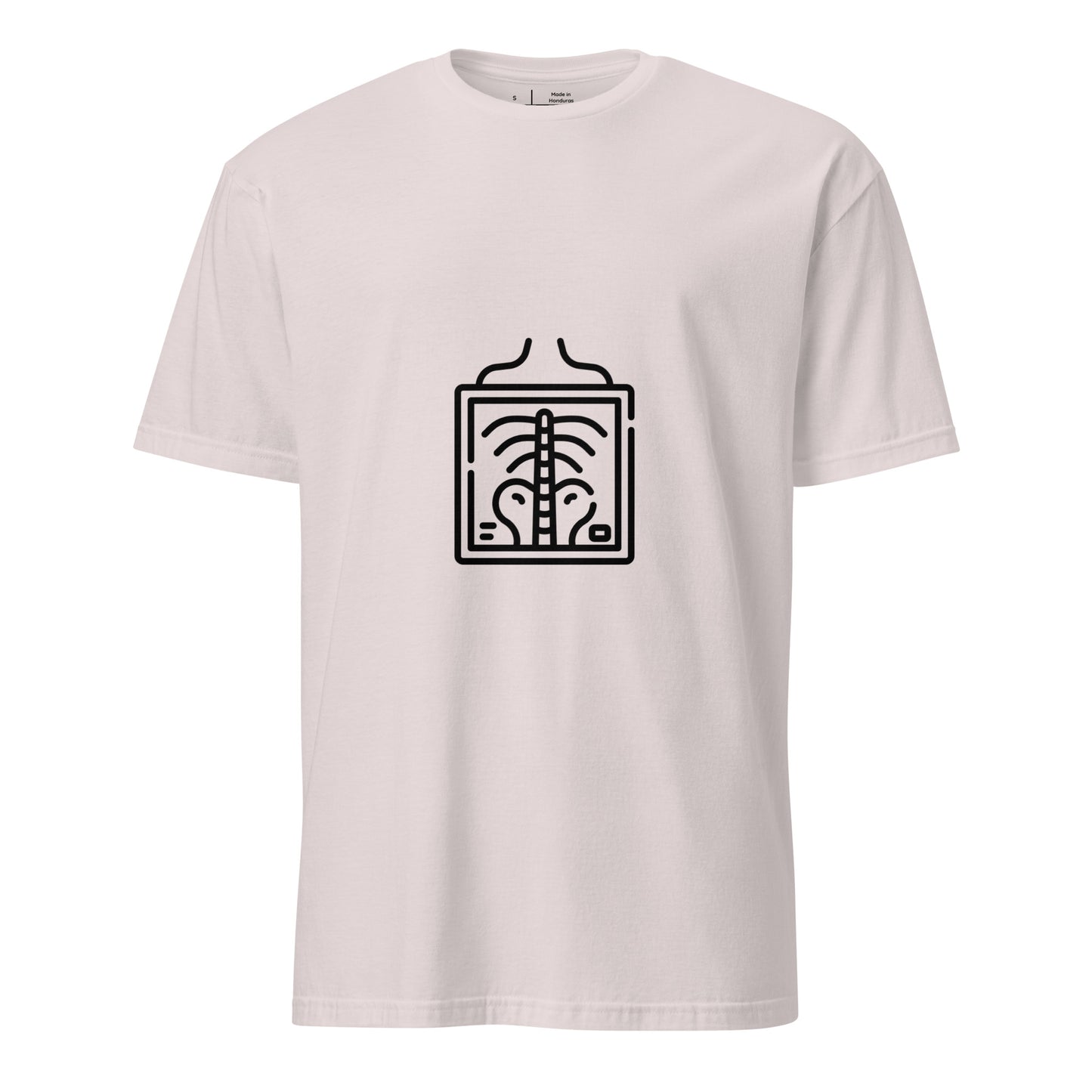 X-Ray - Line-Art X-Ray - Short-Sleeve Unisex T-Shirt - Graphic Tee - Ice Grey - Front