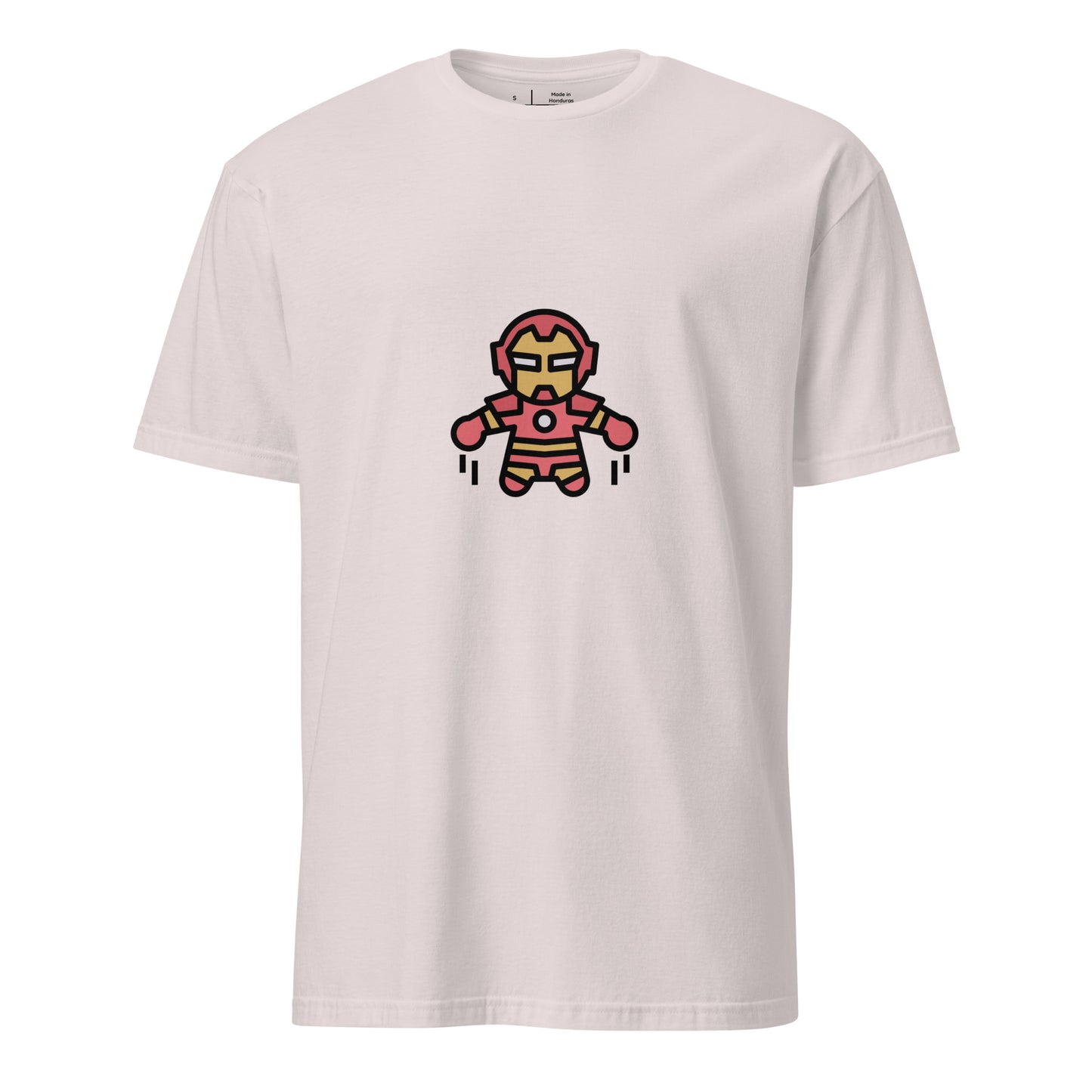 The Man - Armoured & Awesome - Short Sleeve Unisex T-Shirt - Graphic Tee - Ice Grey - Front