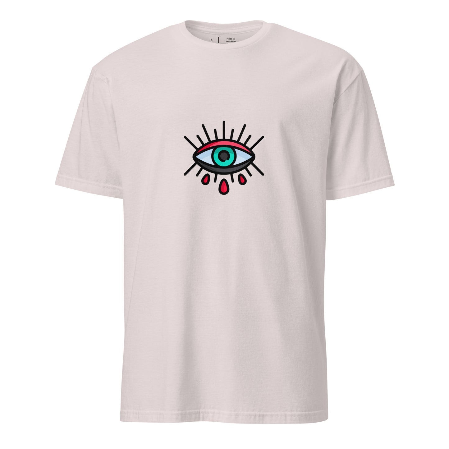 Eye - Minimalist Design - Short-Sleeve Unisex T-Shirt - Graphic Tee - Ice Grey - Front 