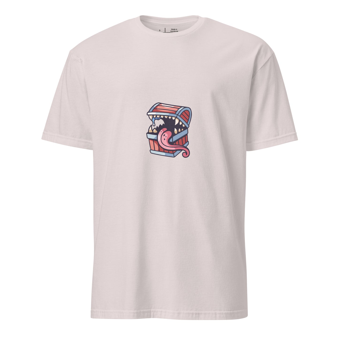 Treasure Chest - Monster Chest Design - Short-Sleeve Unisex T-Shirt - Graphic Tee - Ice Grey - Front