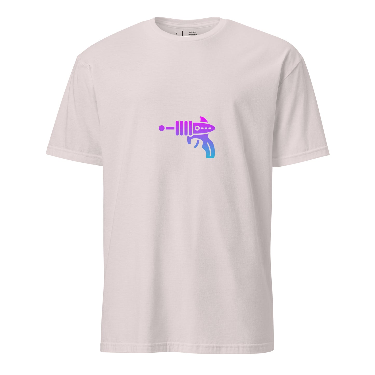 Ray Gun - Retro Sci-Fi Style - Short-Sleeve - Unisex T-Shirt - Graphic Tee - Ice Grey - Front
