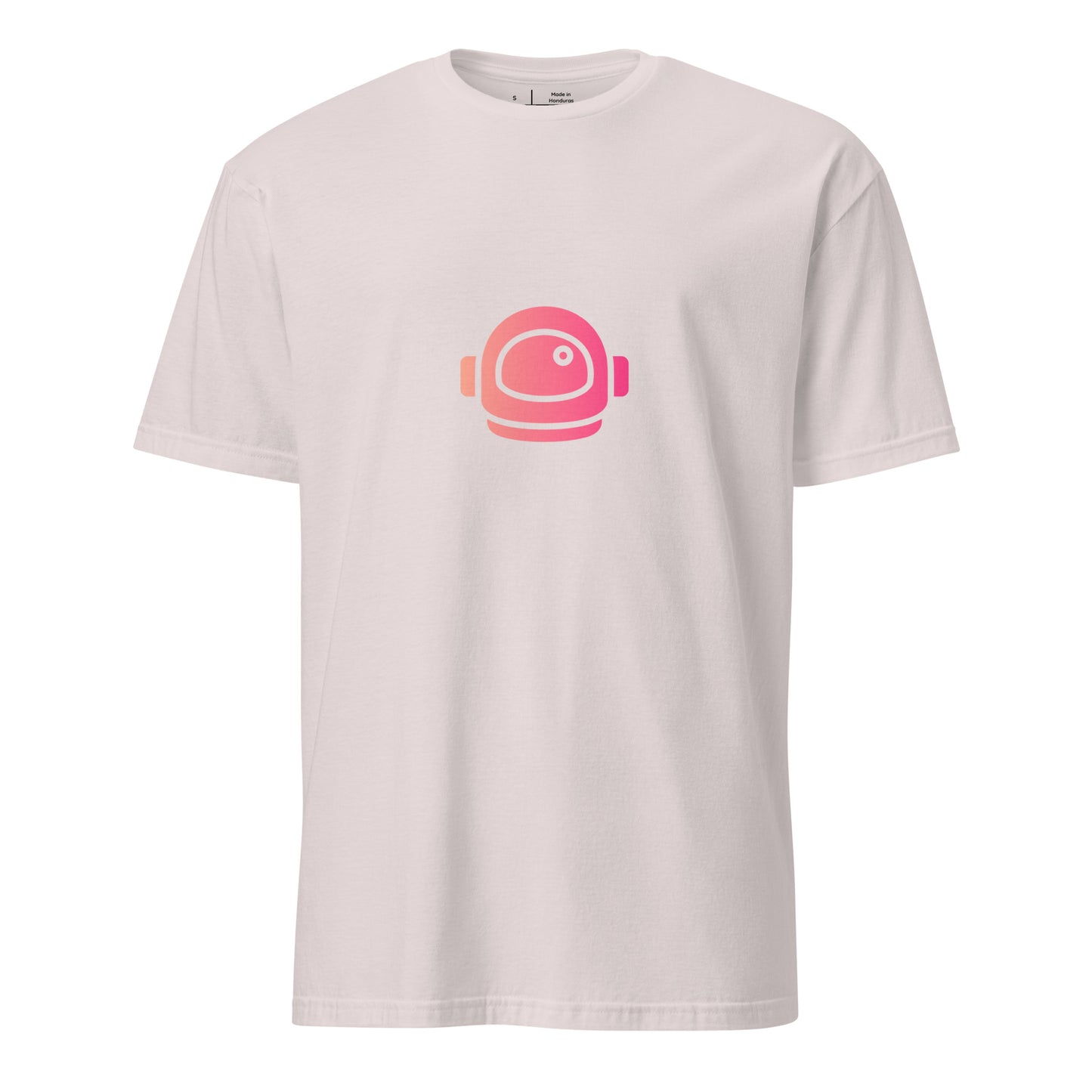 Space Helmet - Retro Explorer Edition - Short-Sleeve Unisex T-Shirt - Graphic Tee - Ice Grey - Front