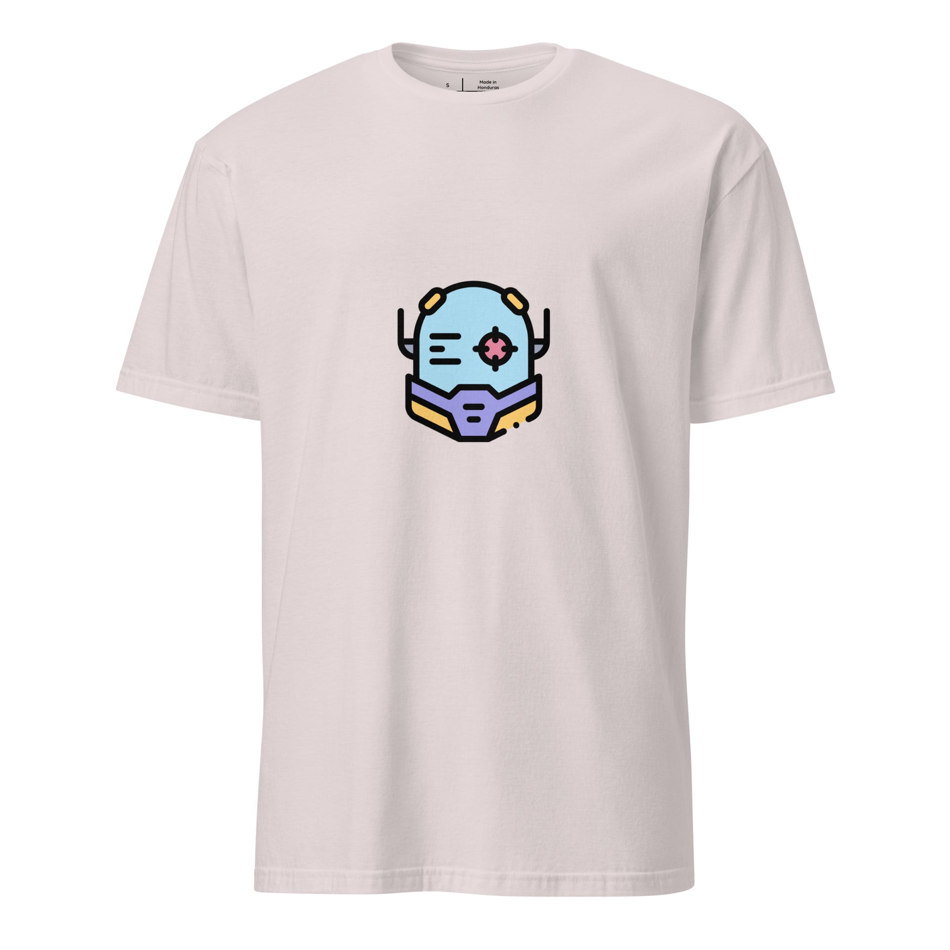 Cyber Helmet - Target Acquired - Short-Sleeve Unisex T-Shirt - Graphic Tee - Ice Grey - Front
