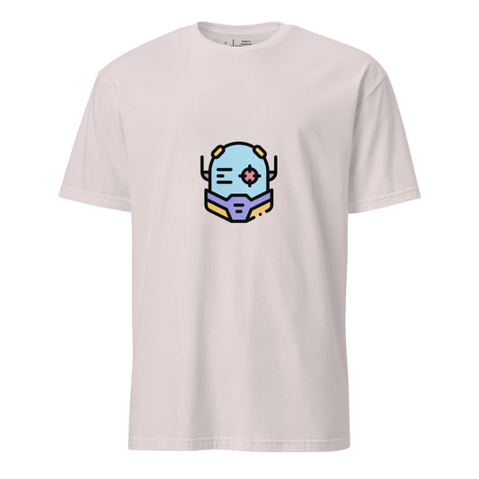 Cyber Helmet - Target Acquired - Short-Sleeve Unisex T-Shirt - Graphic Tee - Ice Grey - Front