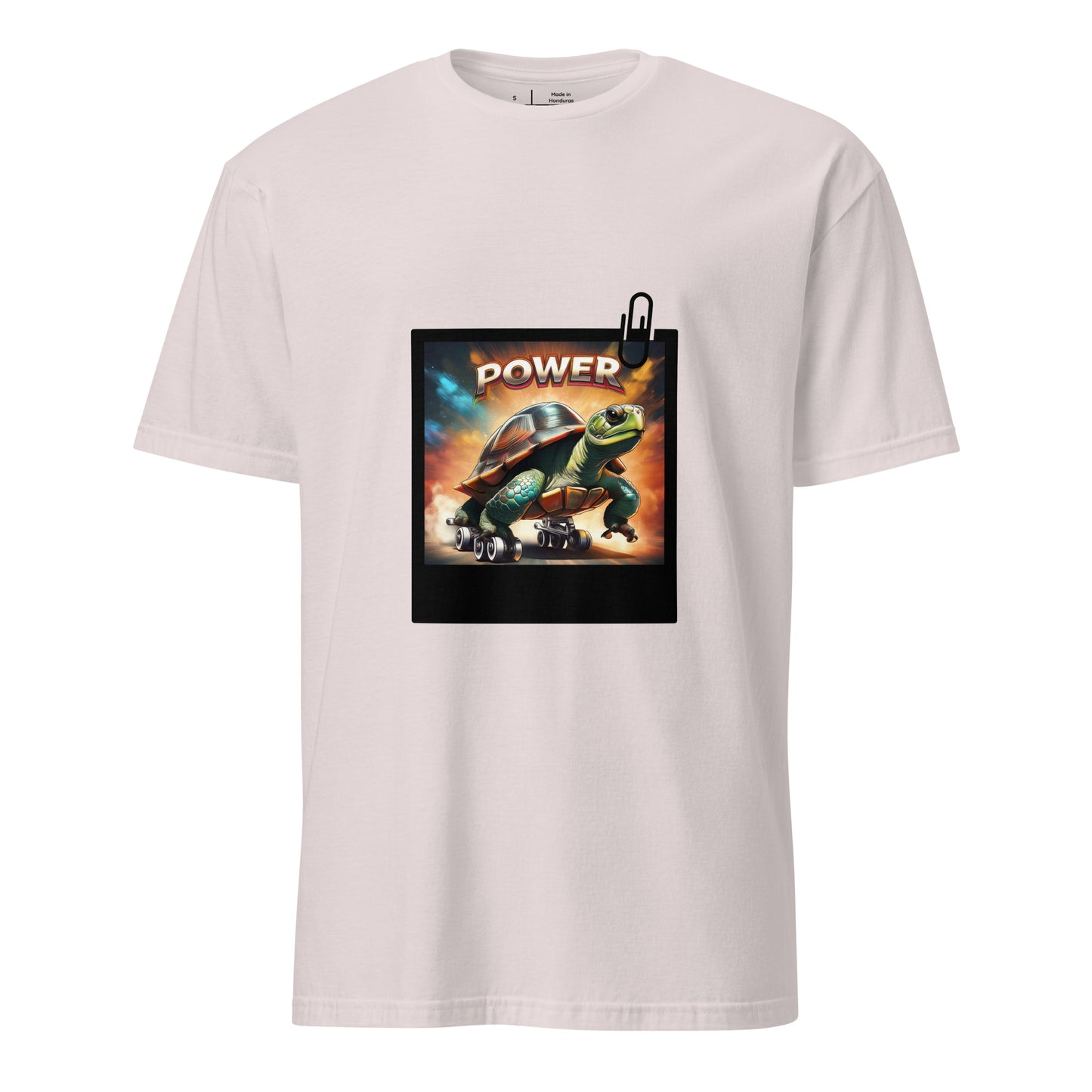 Turtle Power - Speed Meets Style - Short-Sleeve Unisex T-Shirt - Graphic Tee - Ice Grey - Front