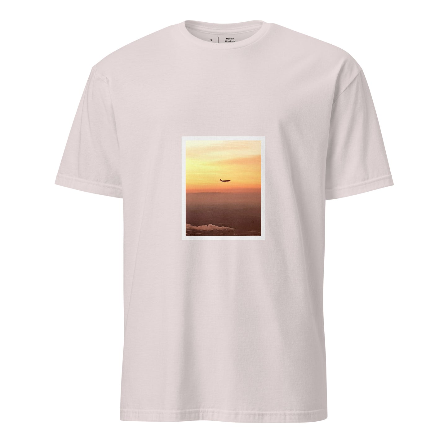 Take Off - “Departure at Dusk” Vintage Photo - Short-Sleeve Unisex T-Shirt - Graphic Tee - Ice Grey - Front