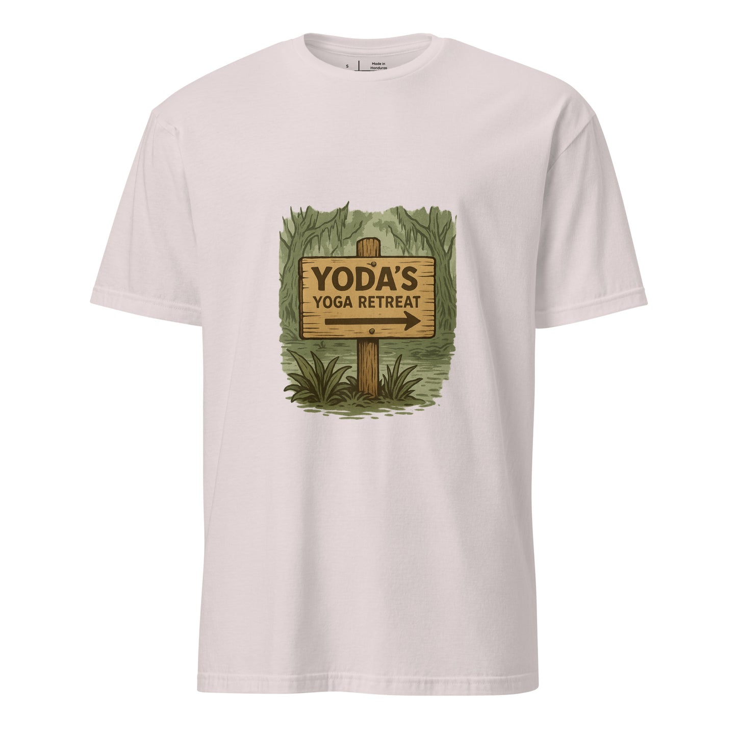 Yoda’s Yoga Retreat – Find Your Inner Force - Short-Sleeve Unisex T-Shirt - Graphic Tee - Ice Grey - Front