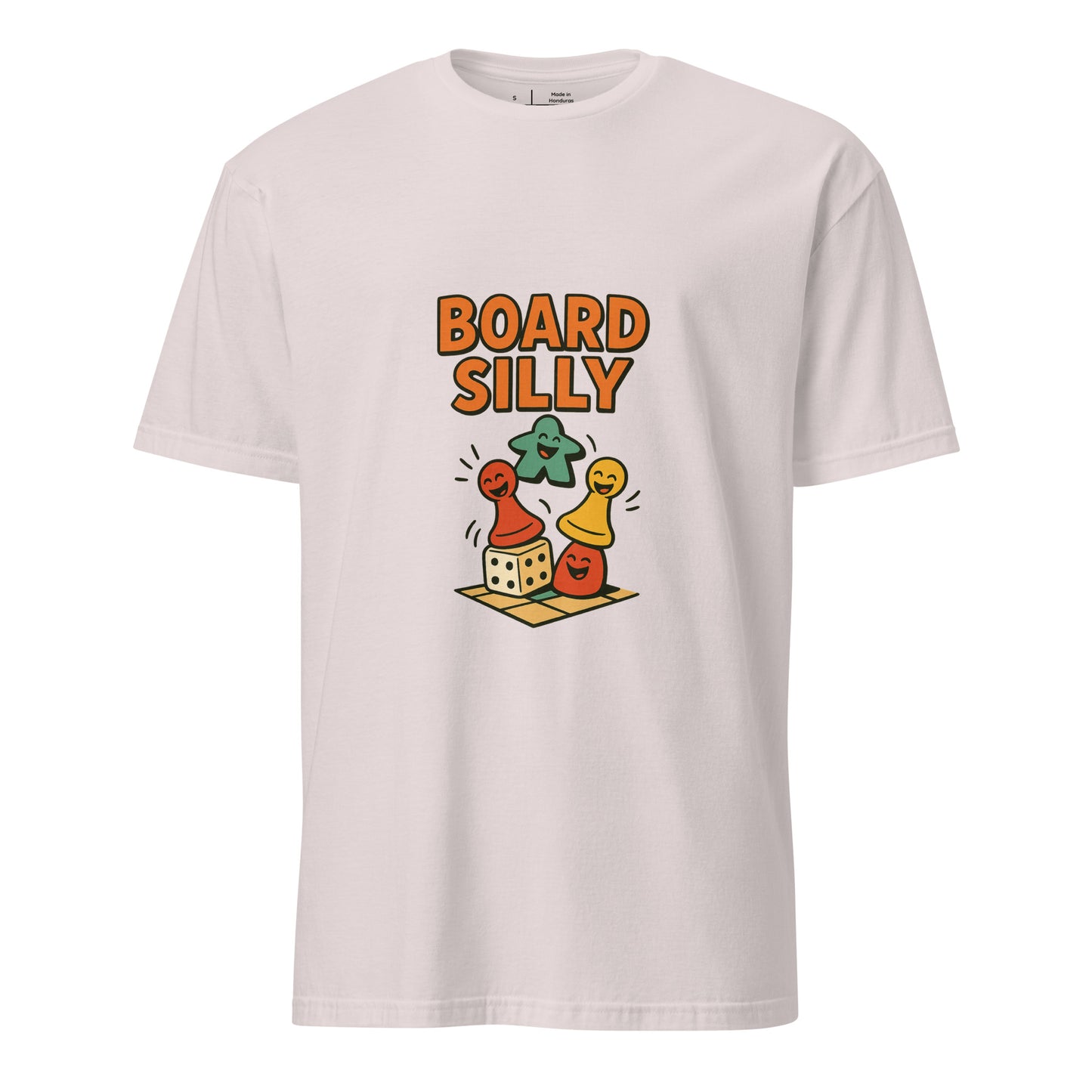 Board Silly – Ultimate Board Game - Short-Sleeve Unisex T-Shirt - Graphic Tee - Ice Grey - Front